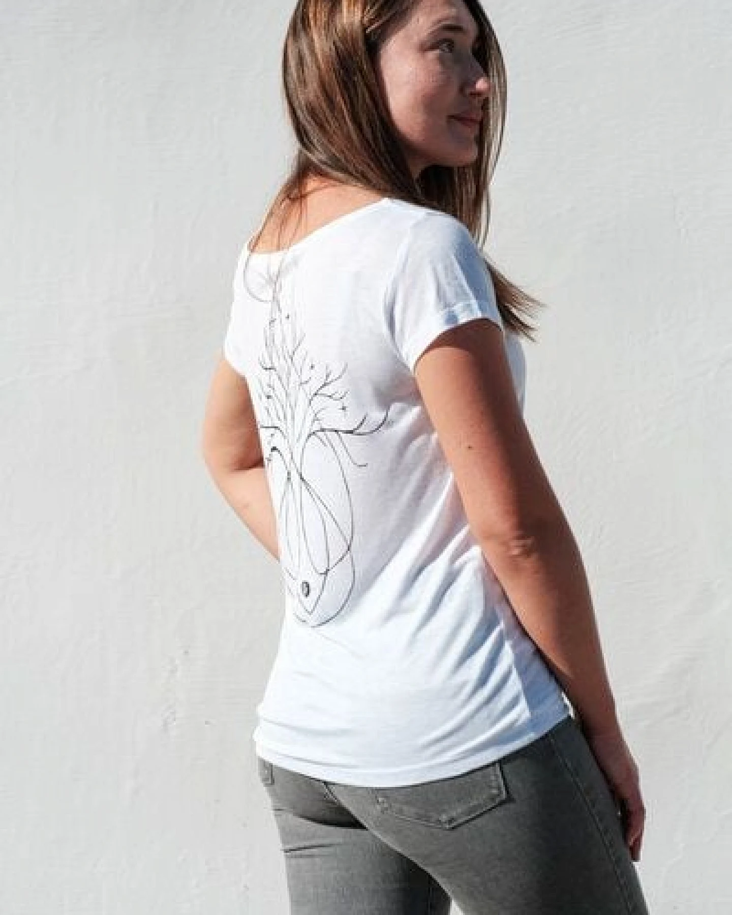 Diamond-Army Ultraweiches T-Shirt "Weiße Buche" – Ansicht 2