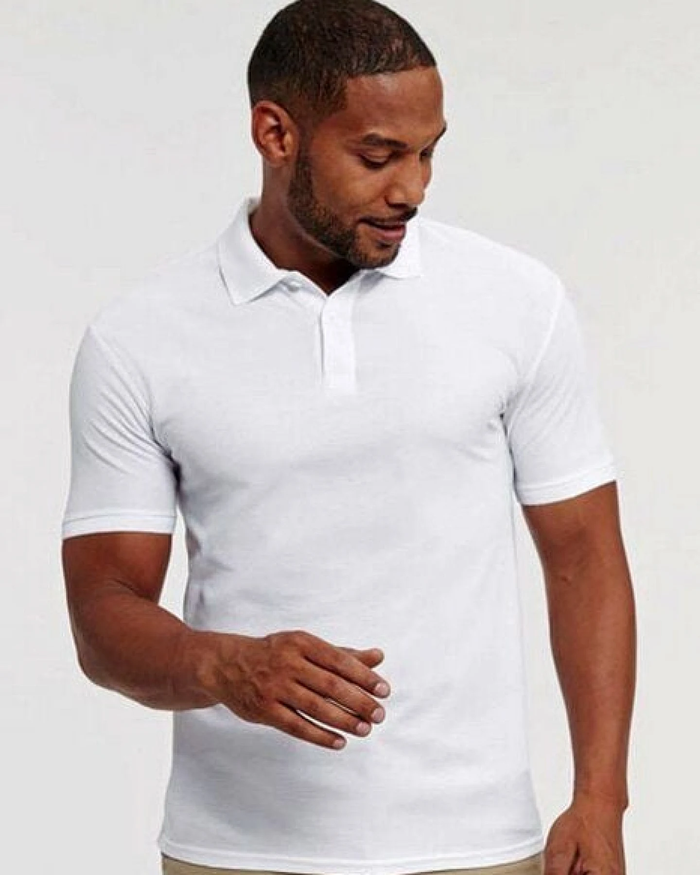 Russell Pure Organic Herren Poloshirt Kurzarm bis Gr. 3XL 8 Farben – Ansicht 2
