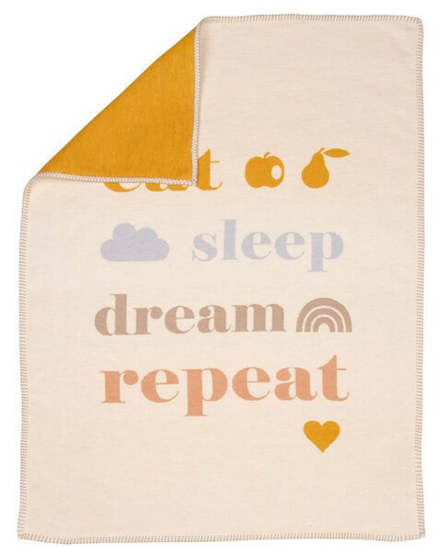 David Fussenegger Babydecke eat sleep aus Bio-Baumwolle, 75 x 100 cm – Ansicht 3