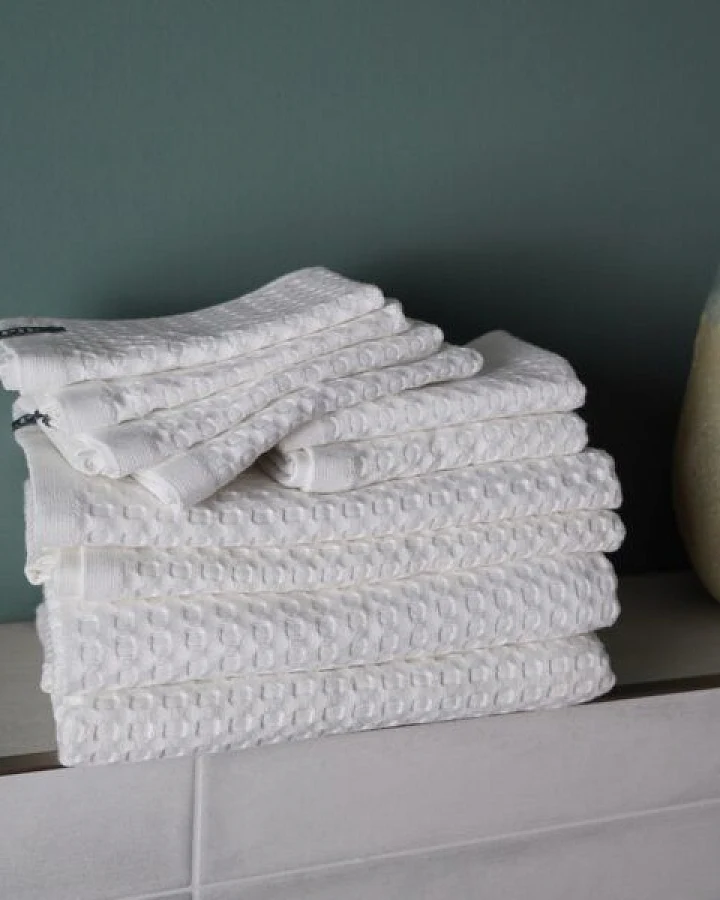 AGA.PIE Handtuch-Set aus Lyocell aus Bambuscellulose mit Bio-Baumwolle -10 Stk