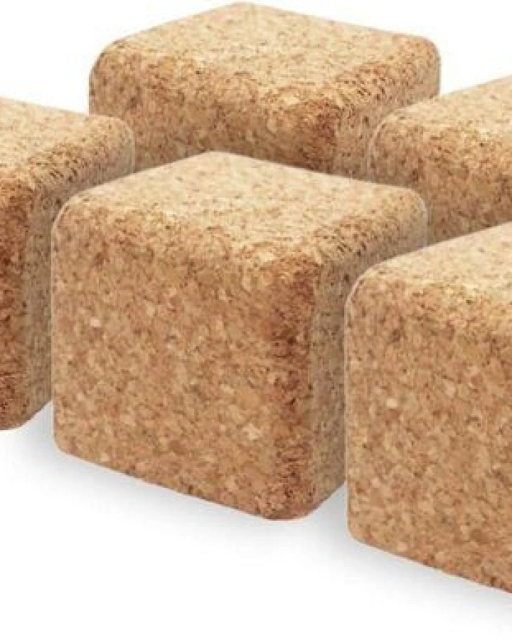 Kork-Deko Korkwürfel 5er-Pack: Geometrische Formen aus Presskork