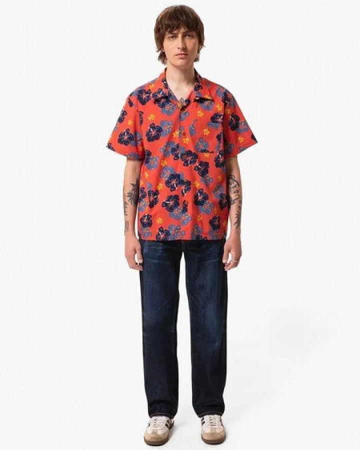 Nudie Jeans ARTHUR Flower Hawaii Shirt