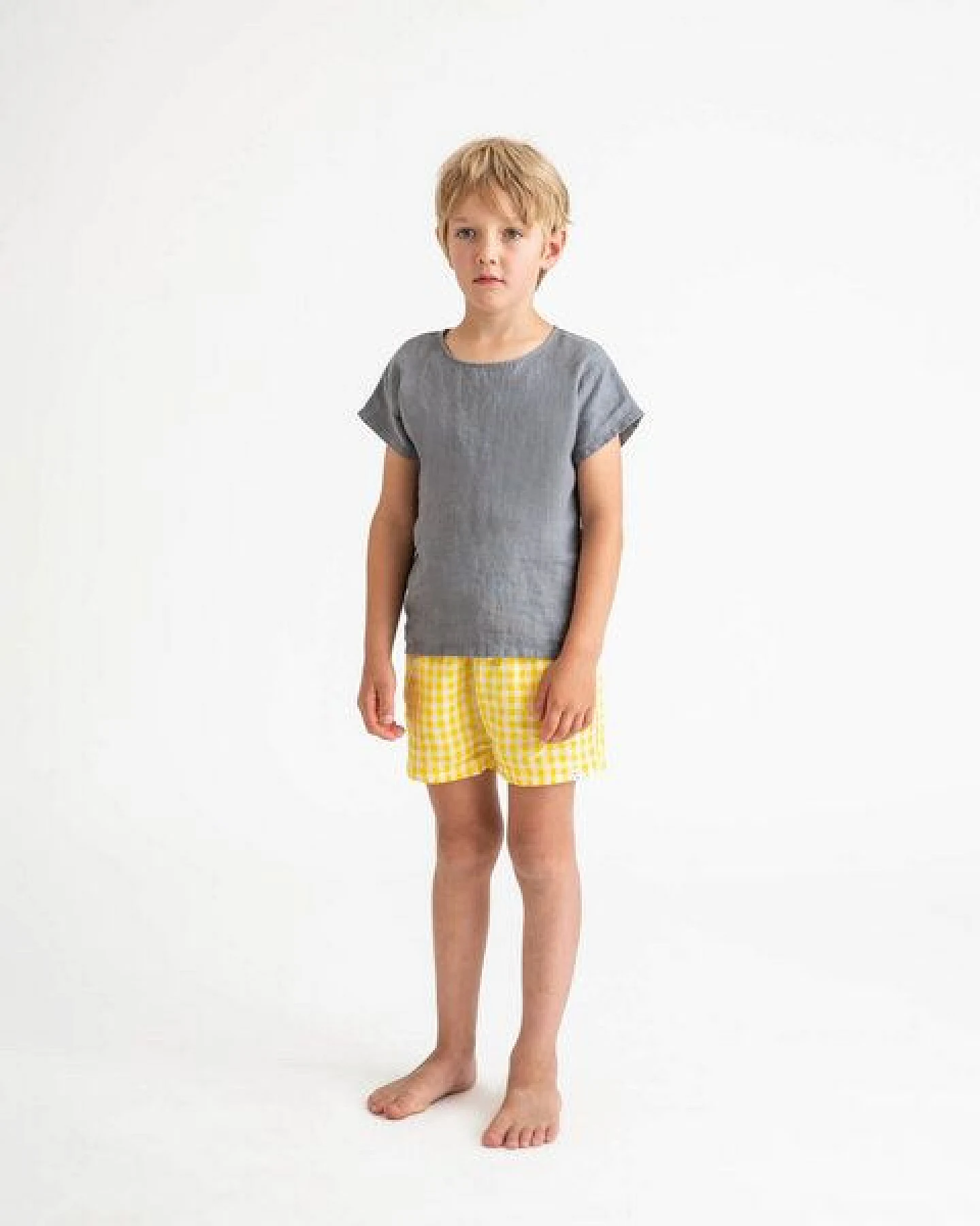 Matona Klassische kurze Hose für Kinder aus Leinen / Classic Shorts – Ansicht 3