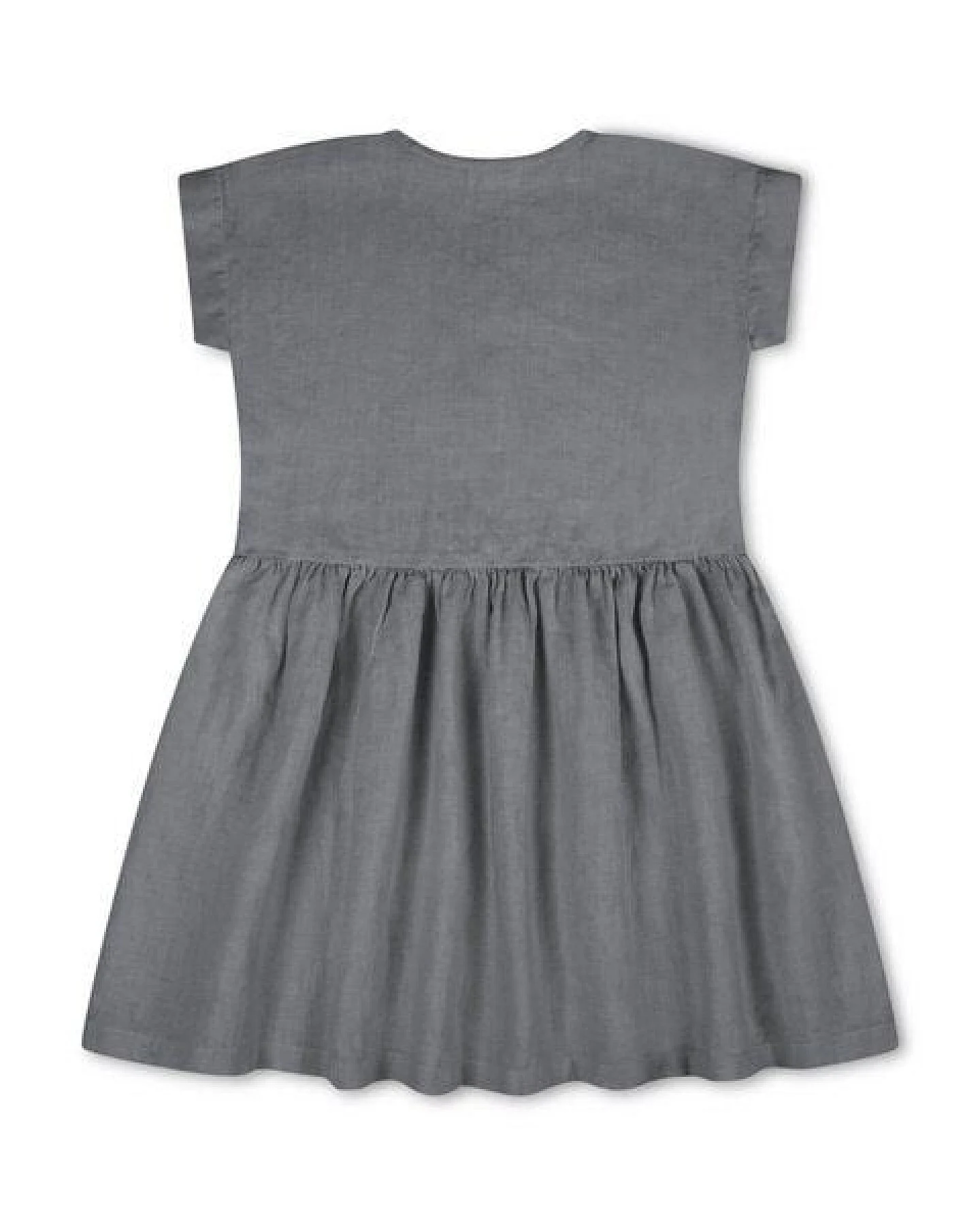 Matona Leinenkleid für Kinder mit kurzen Ärmeln / Simple Dress – Ansicht 4