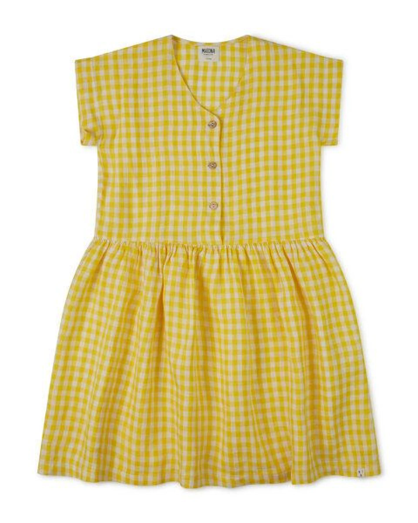 Matona Leinenkleid für Kinder mit kurzen Ärmeln / Simple Dress – Ansicht 4