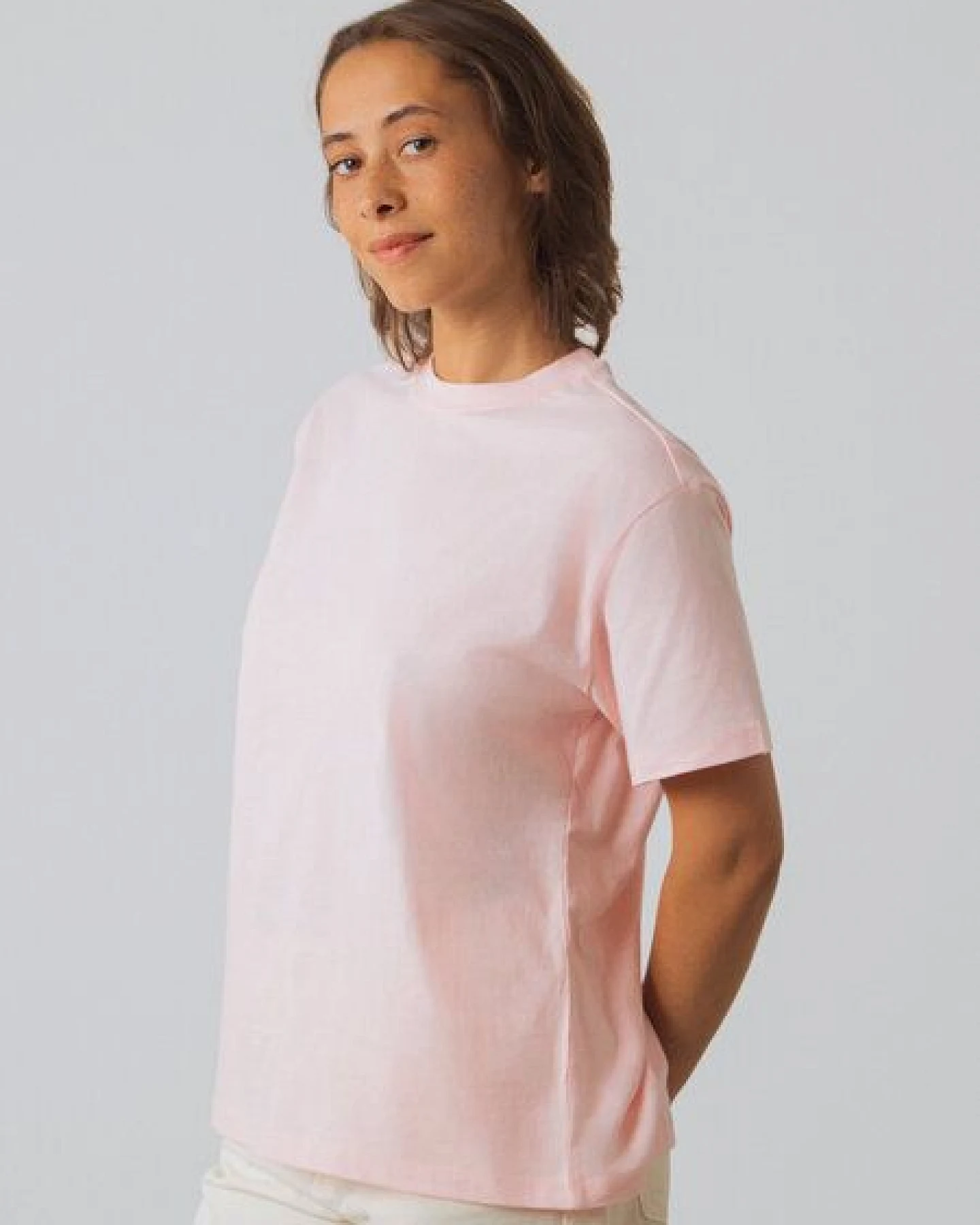 Honest Basics Damen Oversized T-Shirt aus Bio- und recycelter Baumwolle – Ansicht 2