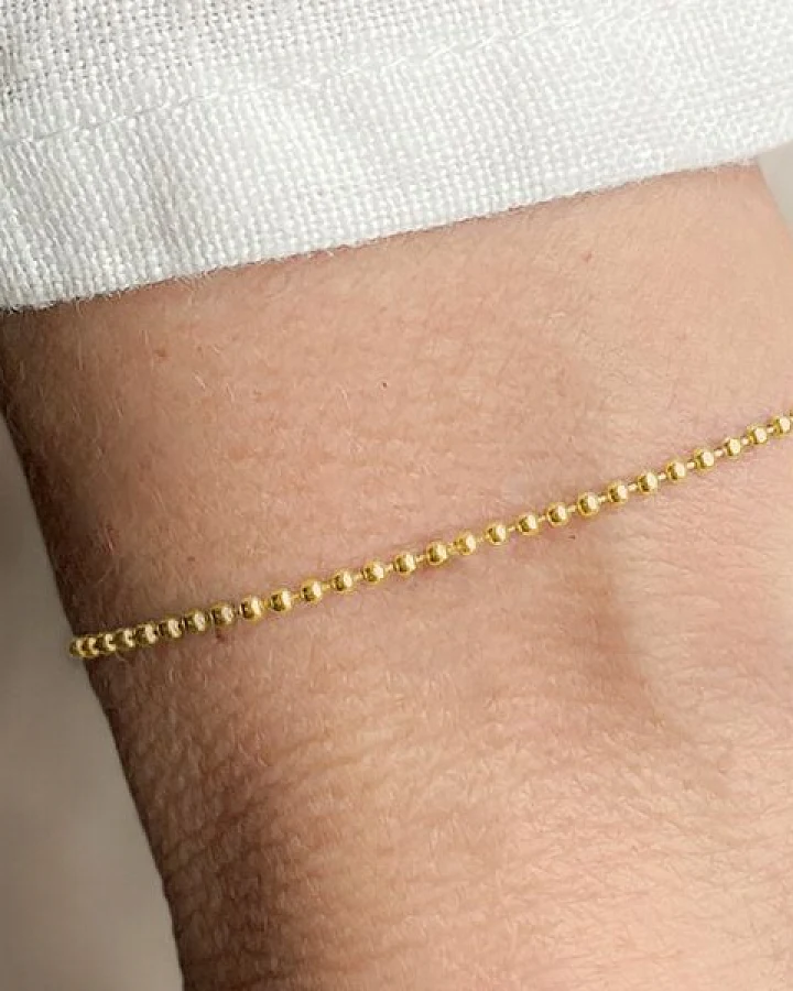 renna deluxe Kugel Armband Gold Silber