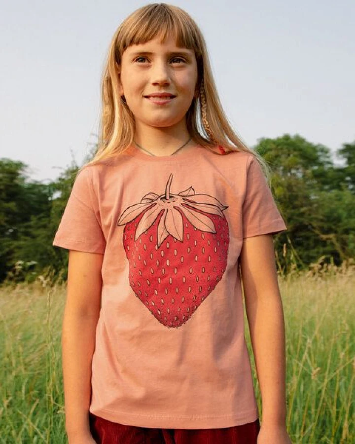 Cmig Kinder T-Shirt Erdbeere in rose clay