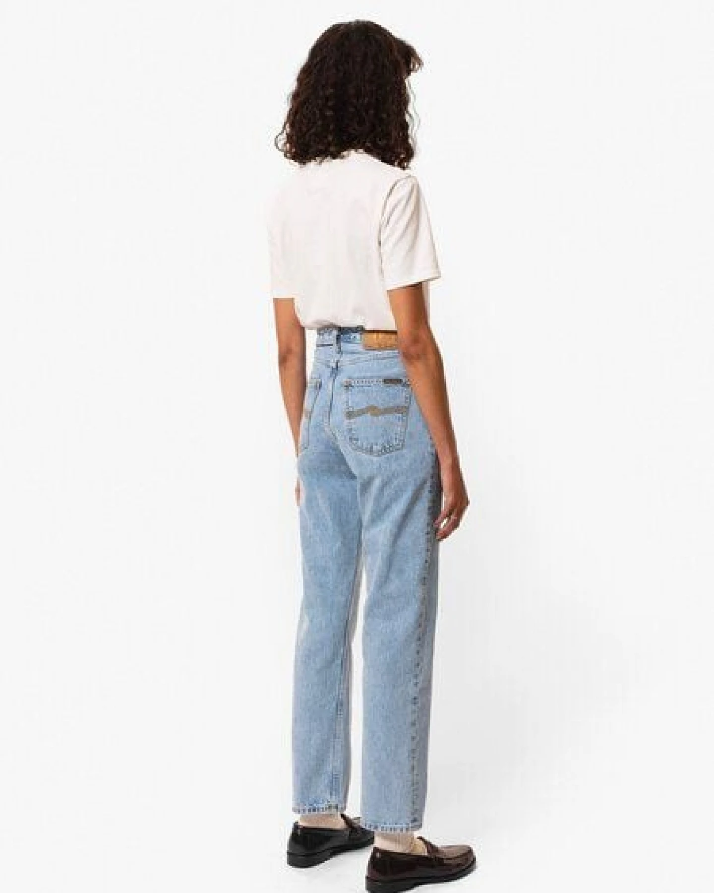 Nudie Jeans Gerade Jeans Lofty Lo - Summer Clouds – Ansicht 2