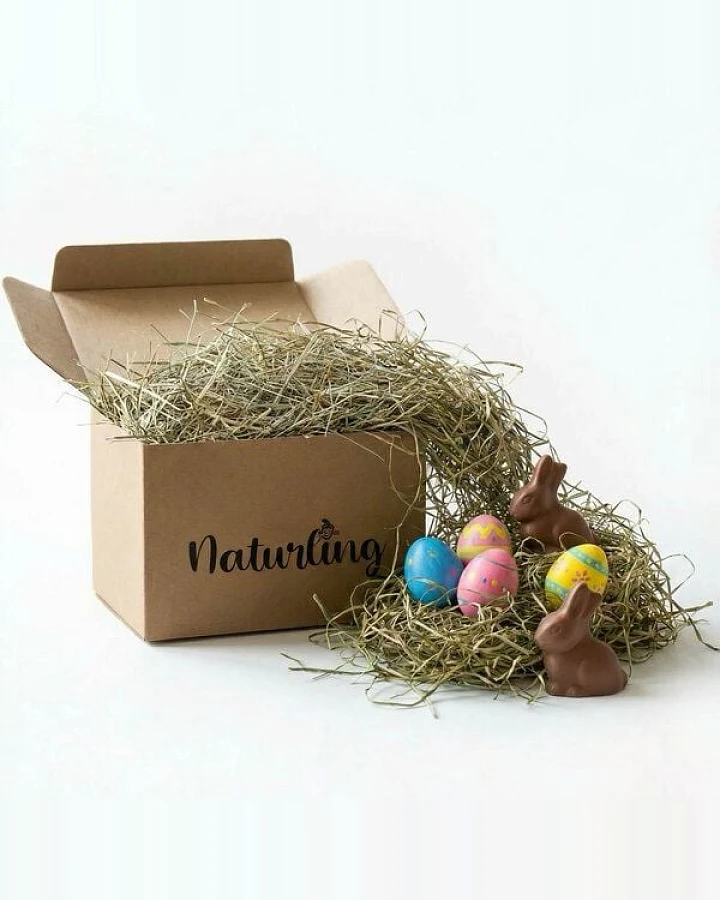 naturling Ostergras 500g - Holzwolle oder Heu für Osternest