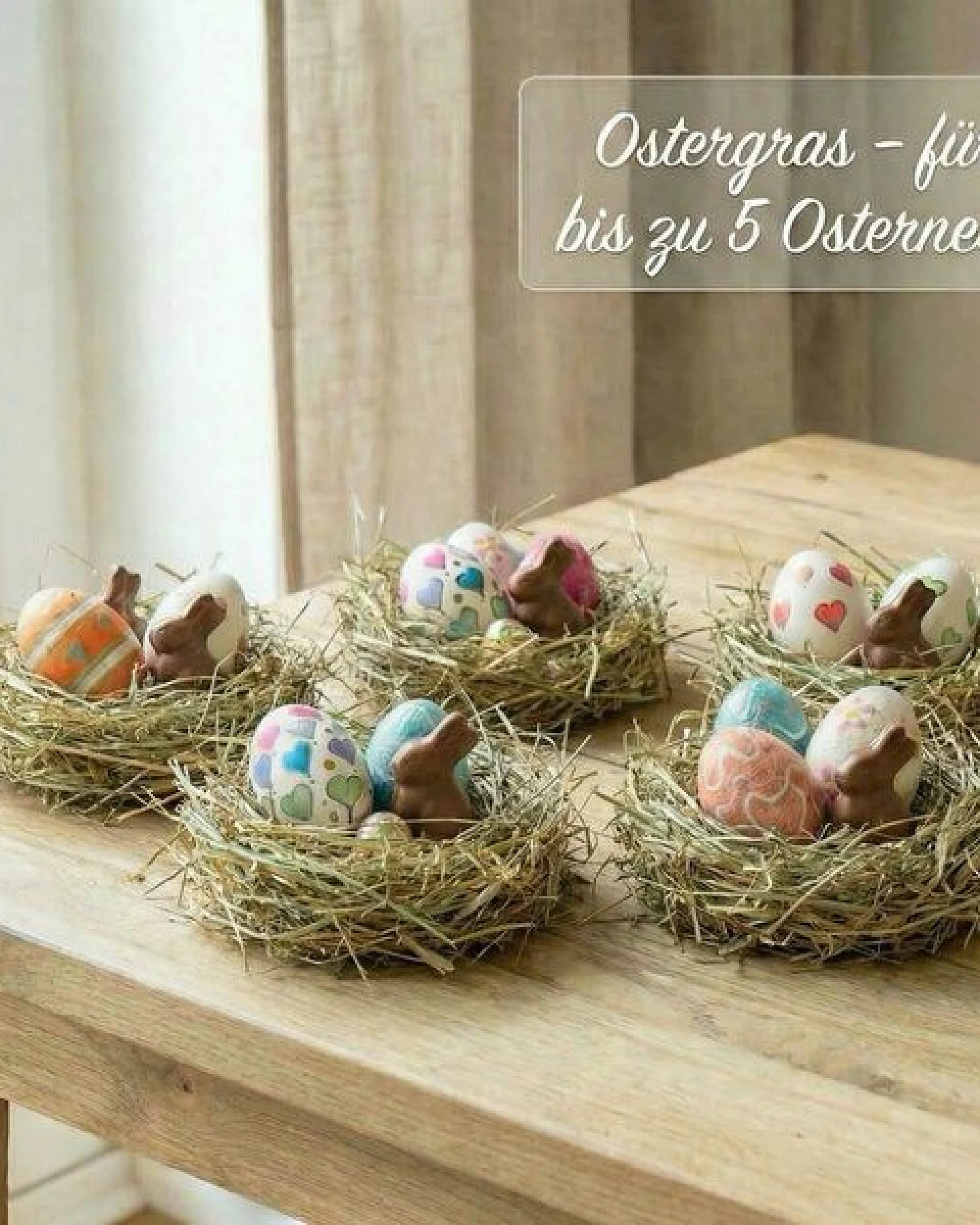 naturling Ostergras 500g - Holzwolle oder Heu für Osternest – Ansicht 3