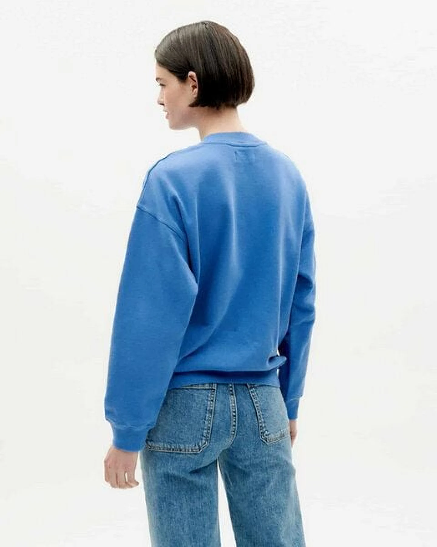 thinking mu Sweatshirt - Love Ecru - aus Bio-Baumwolle – Ansicht 4