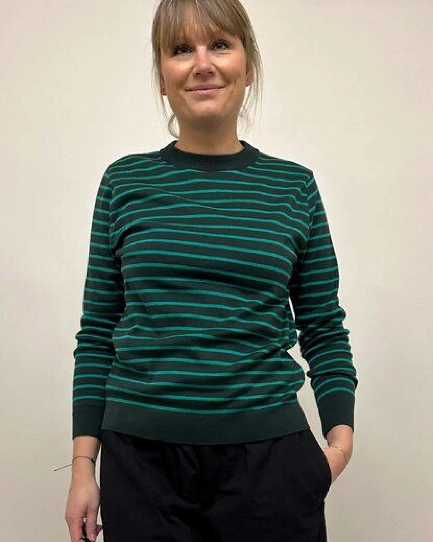 GROBUND Die Strickbluse Marie – GOTS zertifiziert aus 100 % Bio-Baumwolle – Ansicht 2
