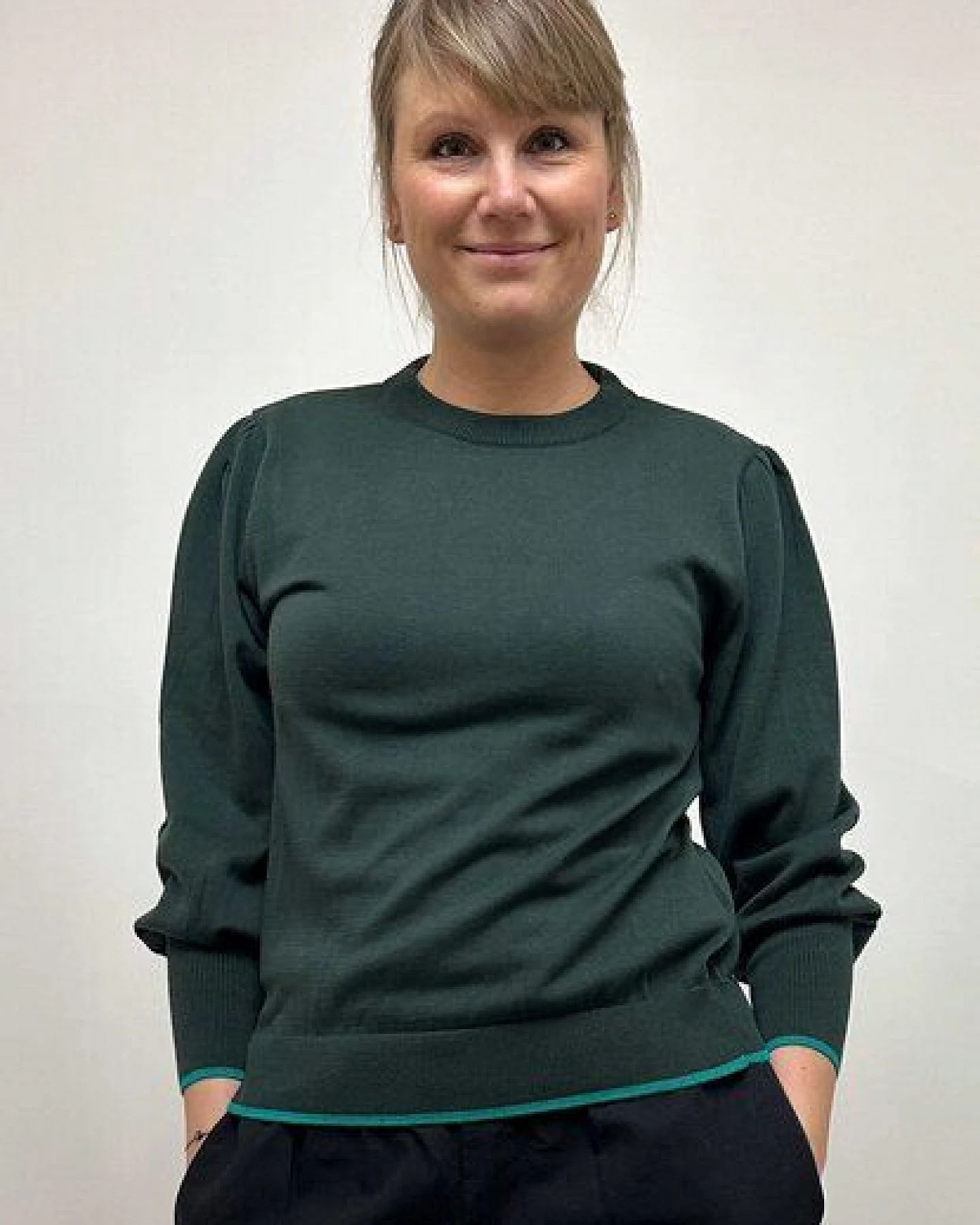 GROBUND Die Strickbluse Ingeborg – GOTS zertifiziert aus 100 % Bio-Baumwolle – Ansicht 3