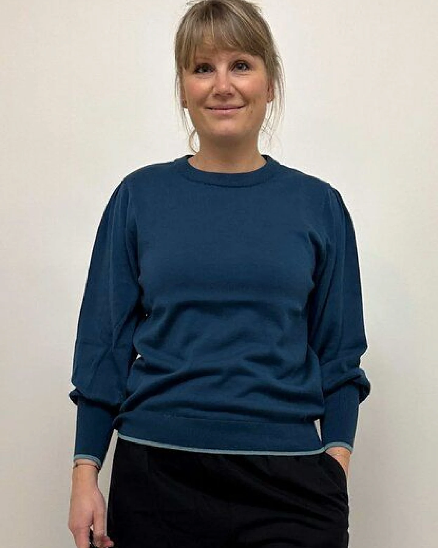 GROBUND Die Strickbluse Ingeborg – GOTS zertifiziert aus 100 % Bio-Baumwolle – Ansicht 3