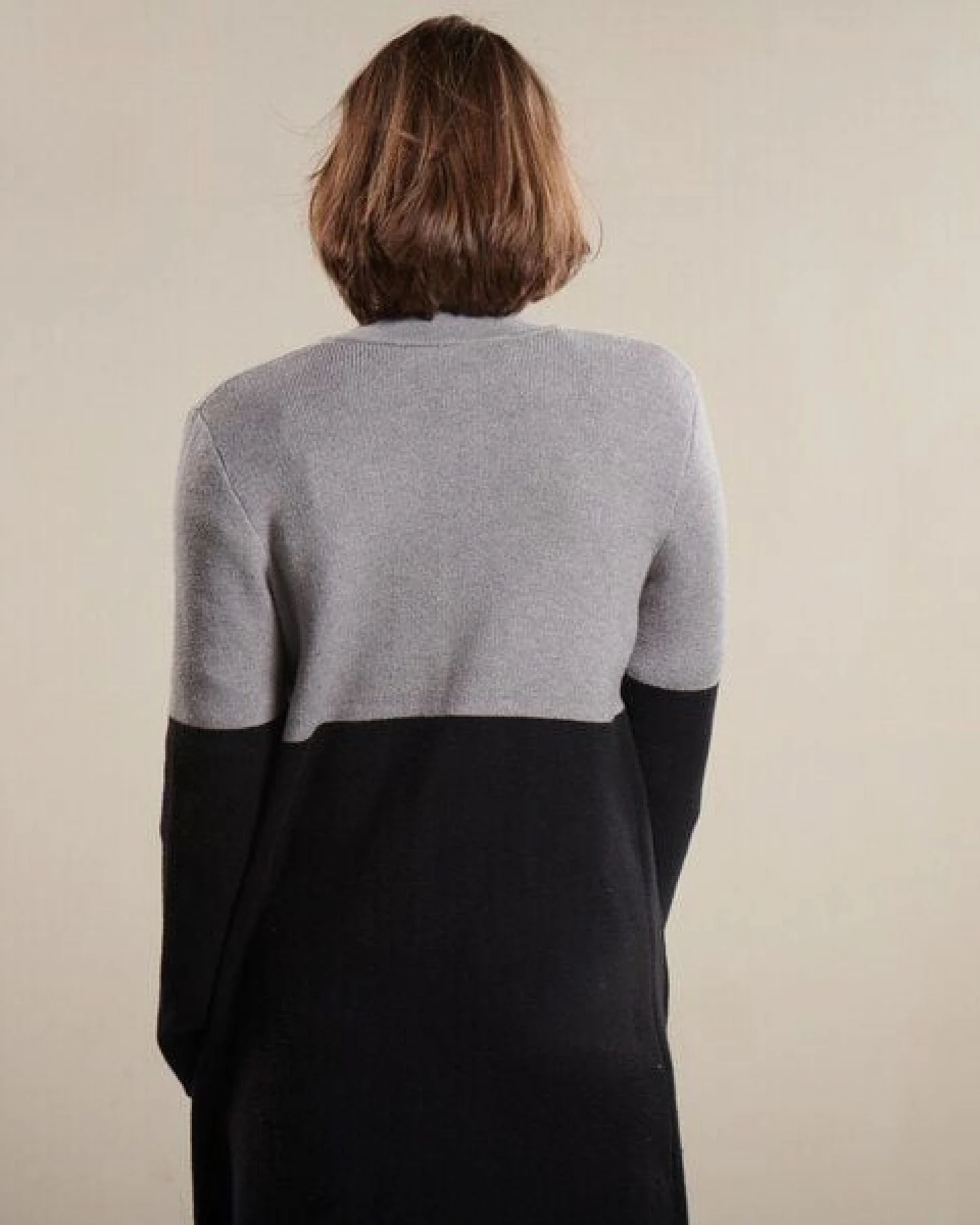 Kokon Zwo Lange Strickjacke 95% Baumwolle (kbA), 5% Kaschmir (kbT) – Ansicht 4