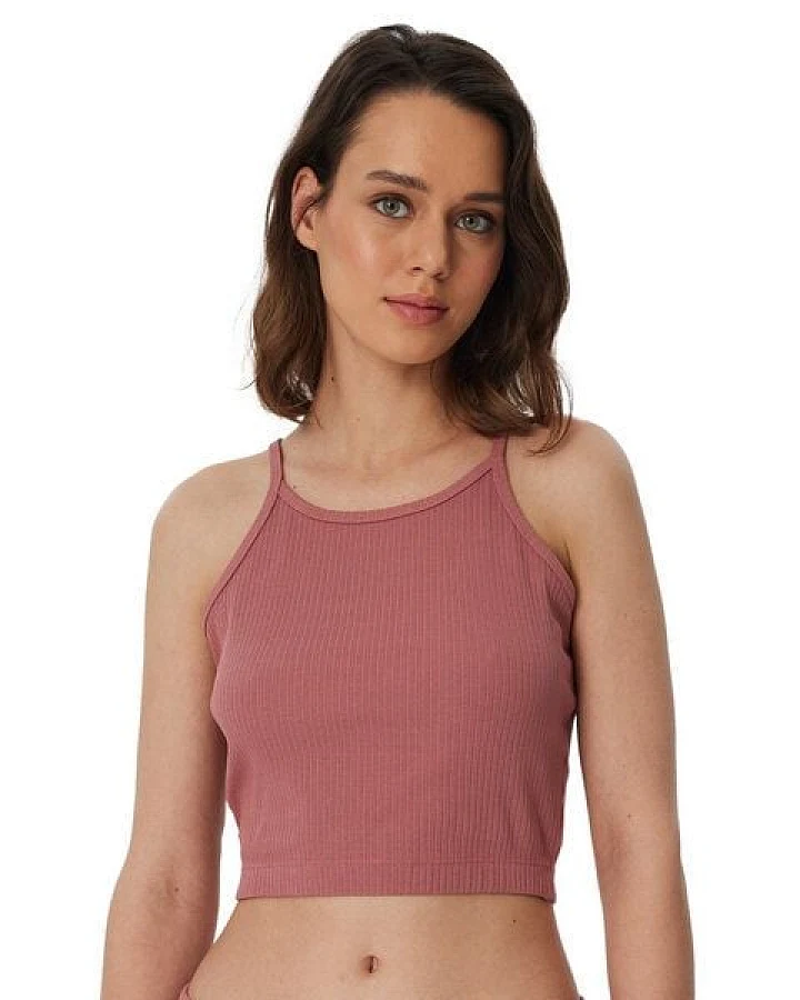 Leela Cotton Damen Ripp Crop Top Bio-Baumwolle