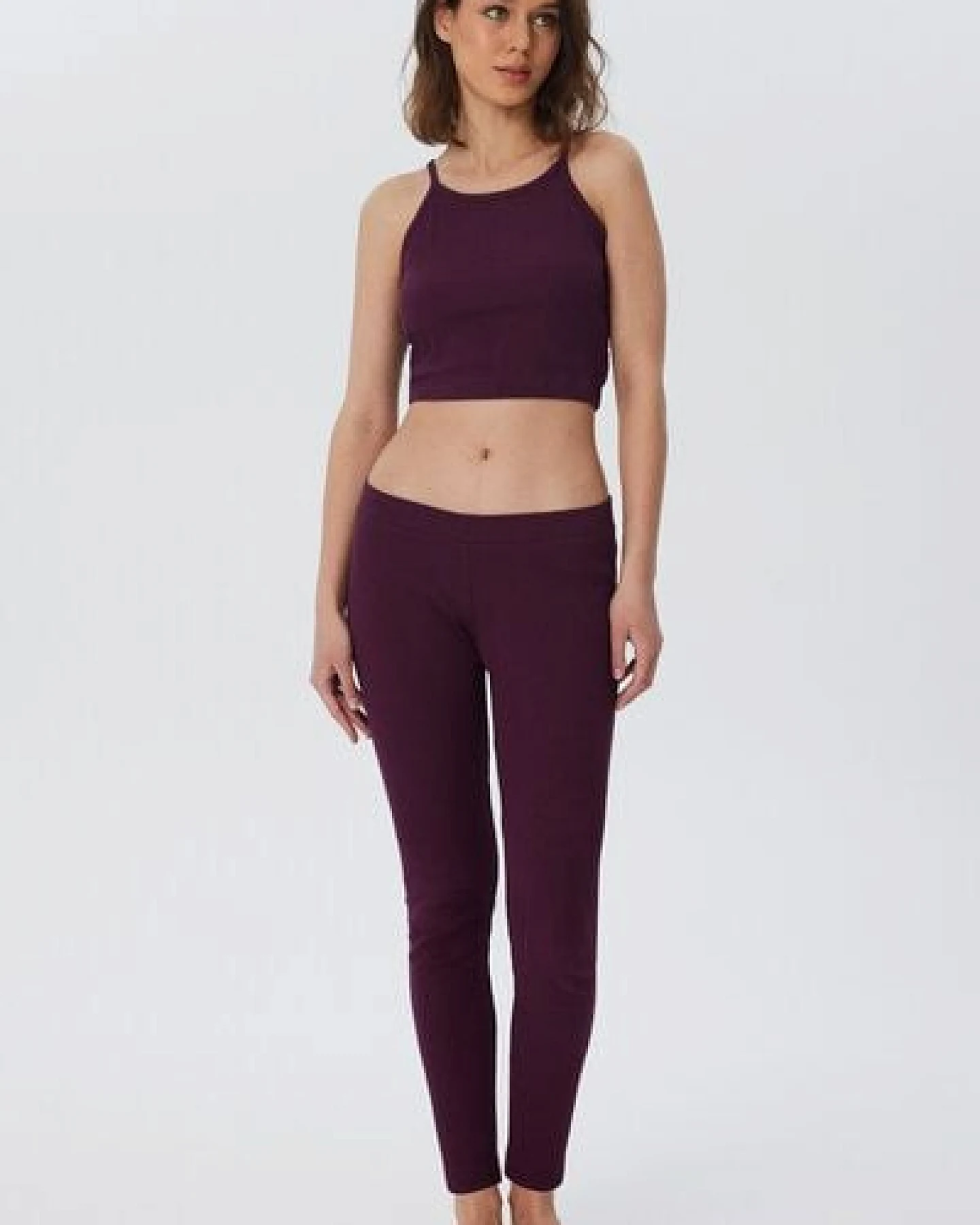 Leela Cotton Damen Ripp Crop Top Bio-Baumwolle – Ansicht 4
