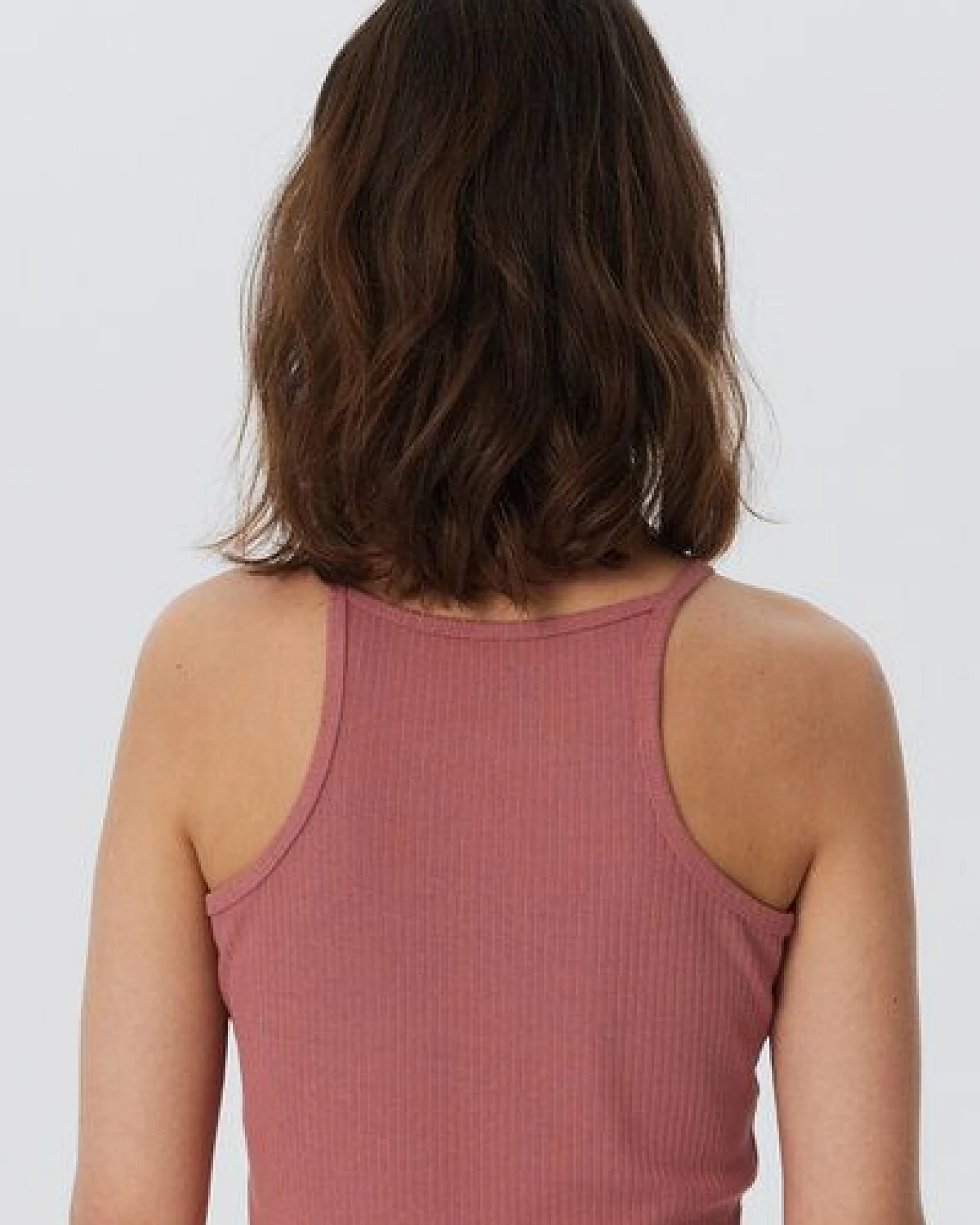 Leela Cotton Damen Ripp Crop Top Bio-Baumwolle – Ansicht 2