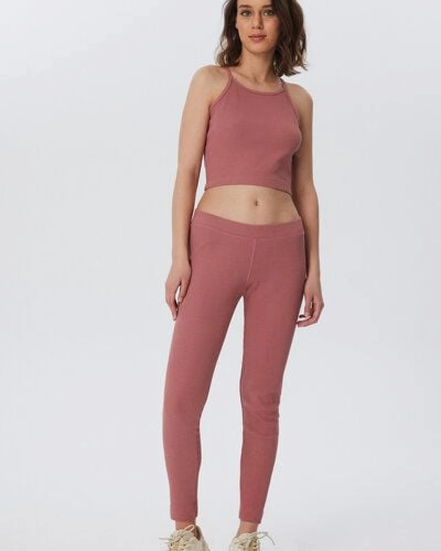 Leela Cotton Damen Ripp Crop Top Bio-Baumwolle – Ansicht 4