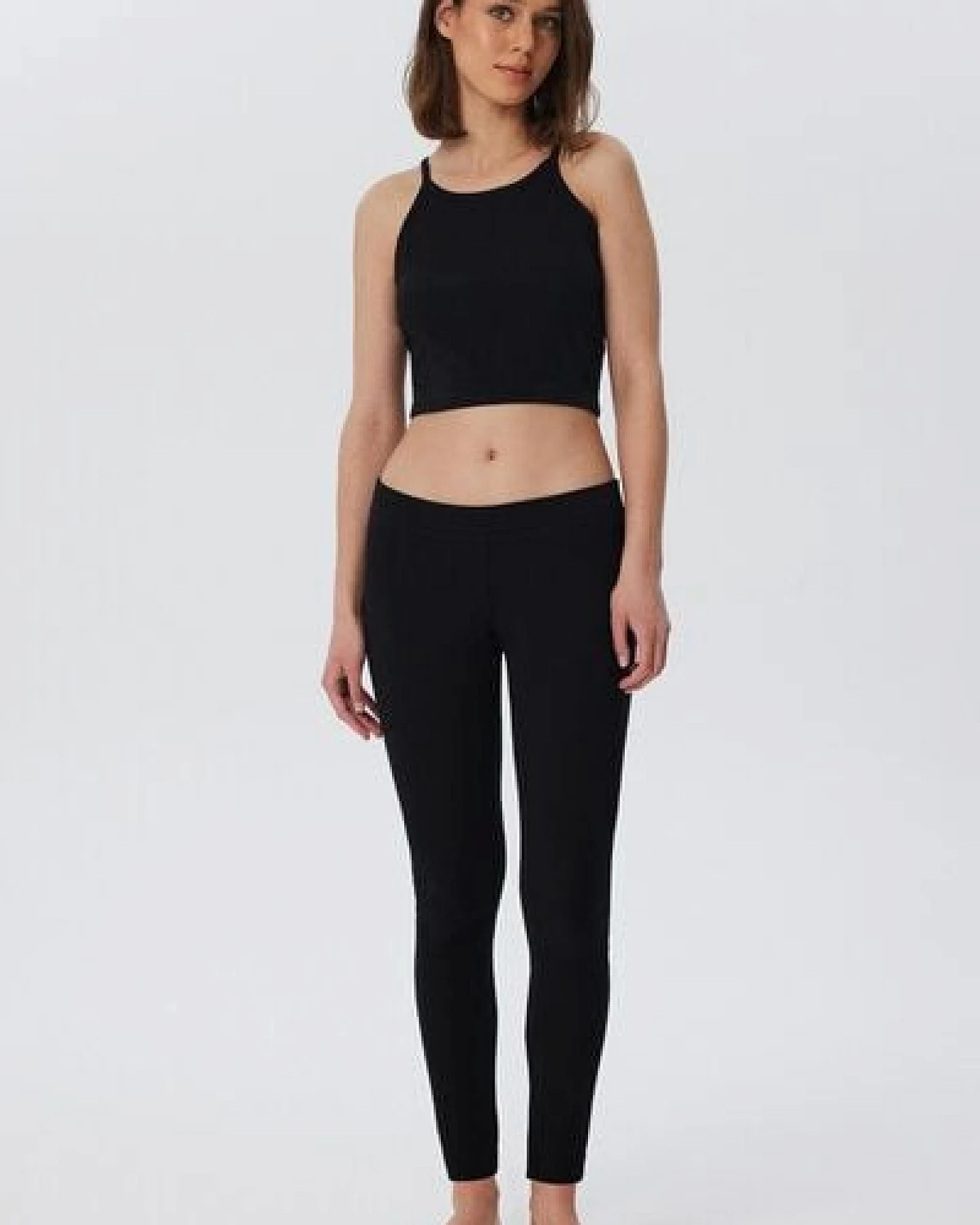 Leela Cotton Damen Ripp Crop Top Bio-Baumwolle – Ansicht 4