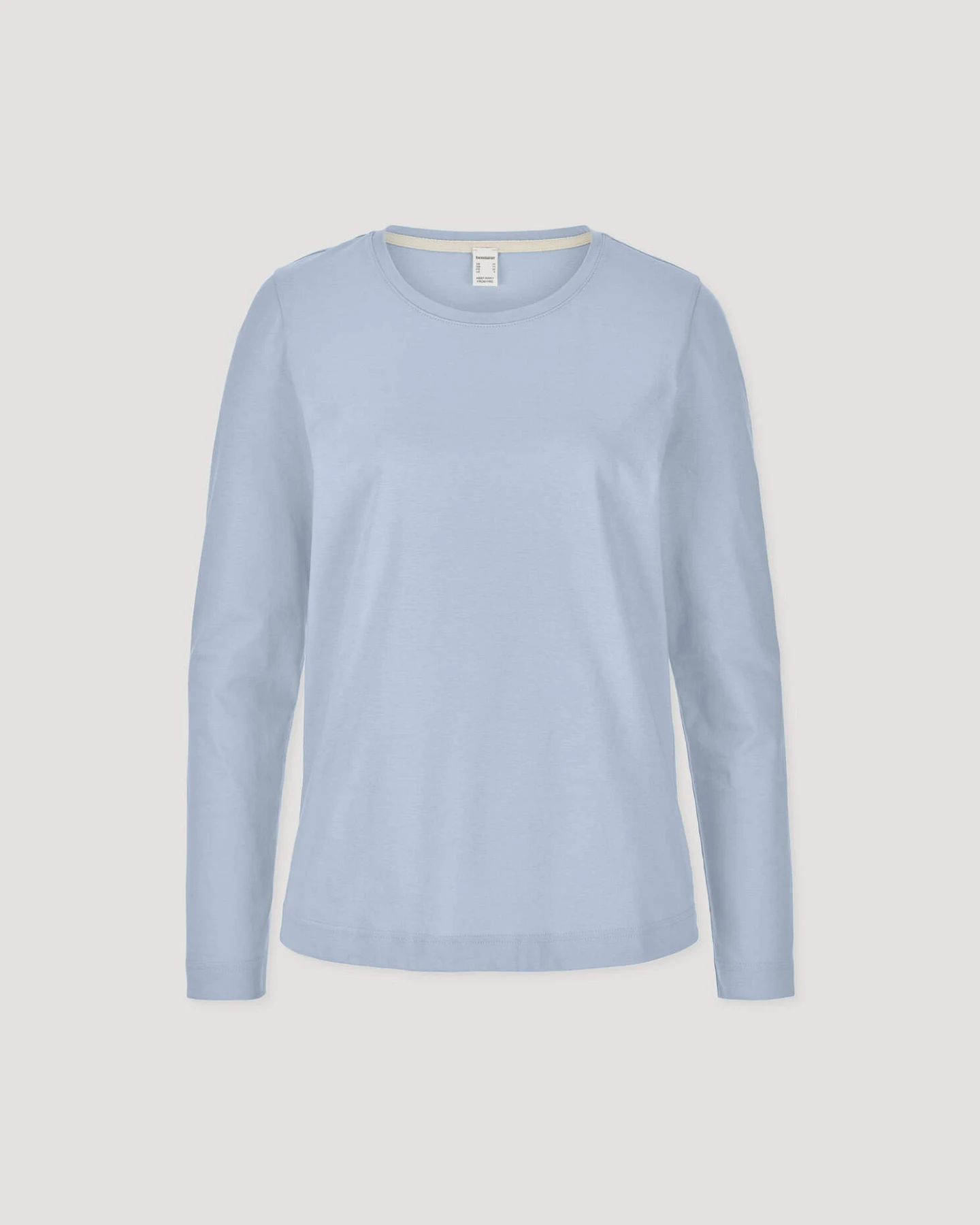 hessnatur Damen Schlaf Shirt PURE COTTON aus Bio-Baumwolle - blau - Größe 44 – Ansicht 3