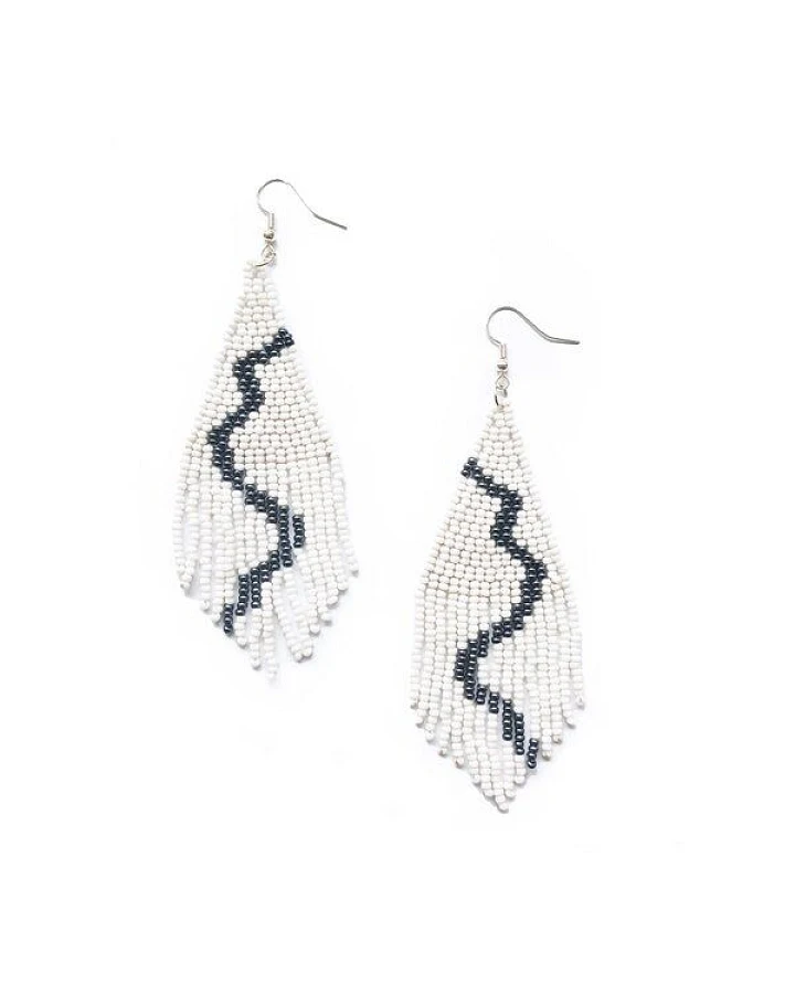 Swahili Coast Quasten Ohrringe - RIVER BEADED - Perlenohrringe