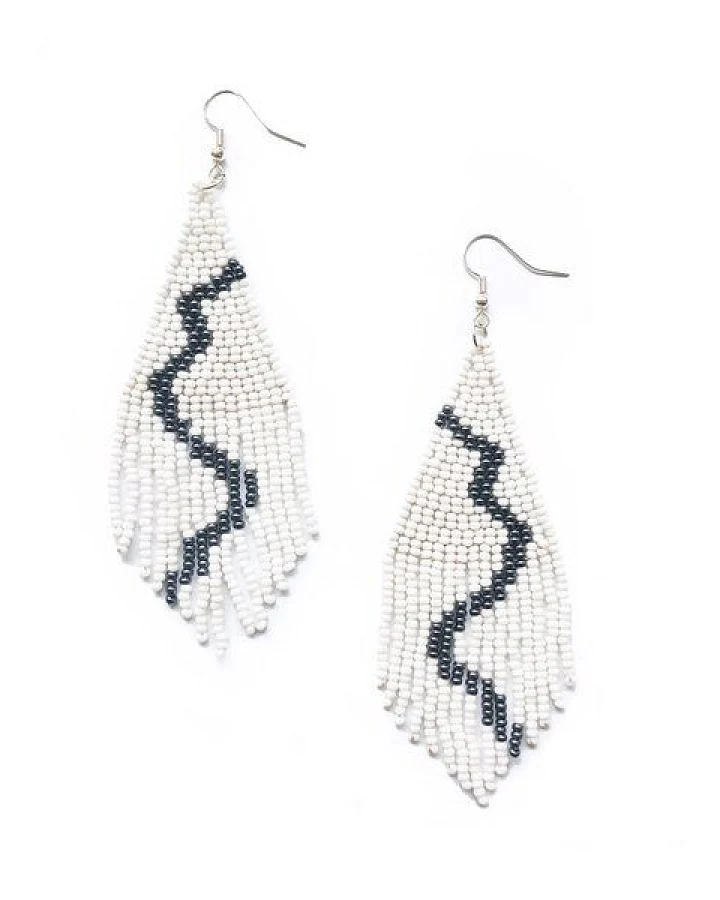 Swahili Coast Quasten Ohrringe - RIVER BEADED - Perlenohrringe