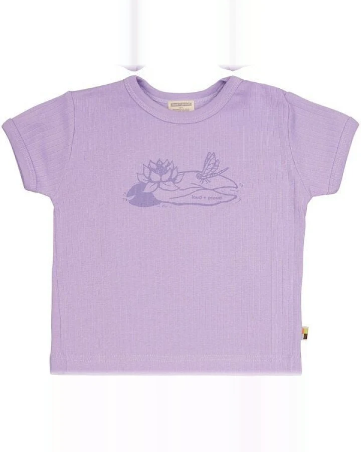 loud + proud Babys & Kinder T-Shirt Derby Rib mit Druck, GOTS-zertifiziert