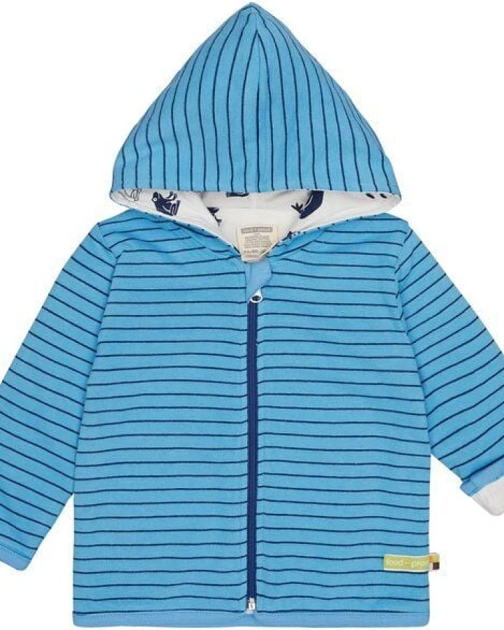 loud + proud Babys & Kinder Wendejacke mit Kapuze, GOTS-zertifiziert