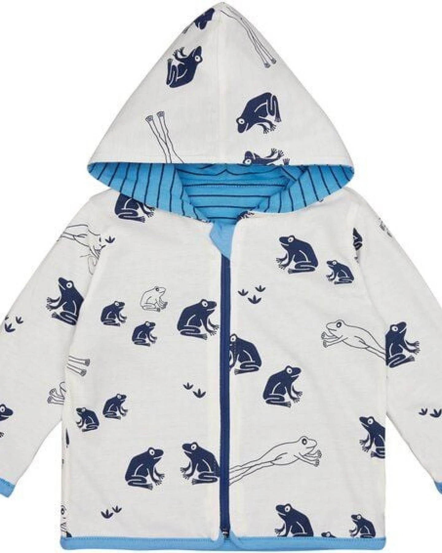 loud + proud Babys & Kinder Wendejacke mit Kapuze, GOTS-zertifiziert – Ansicht 2