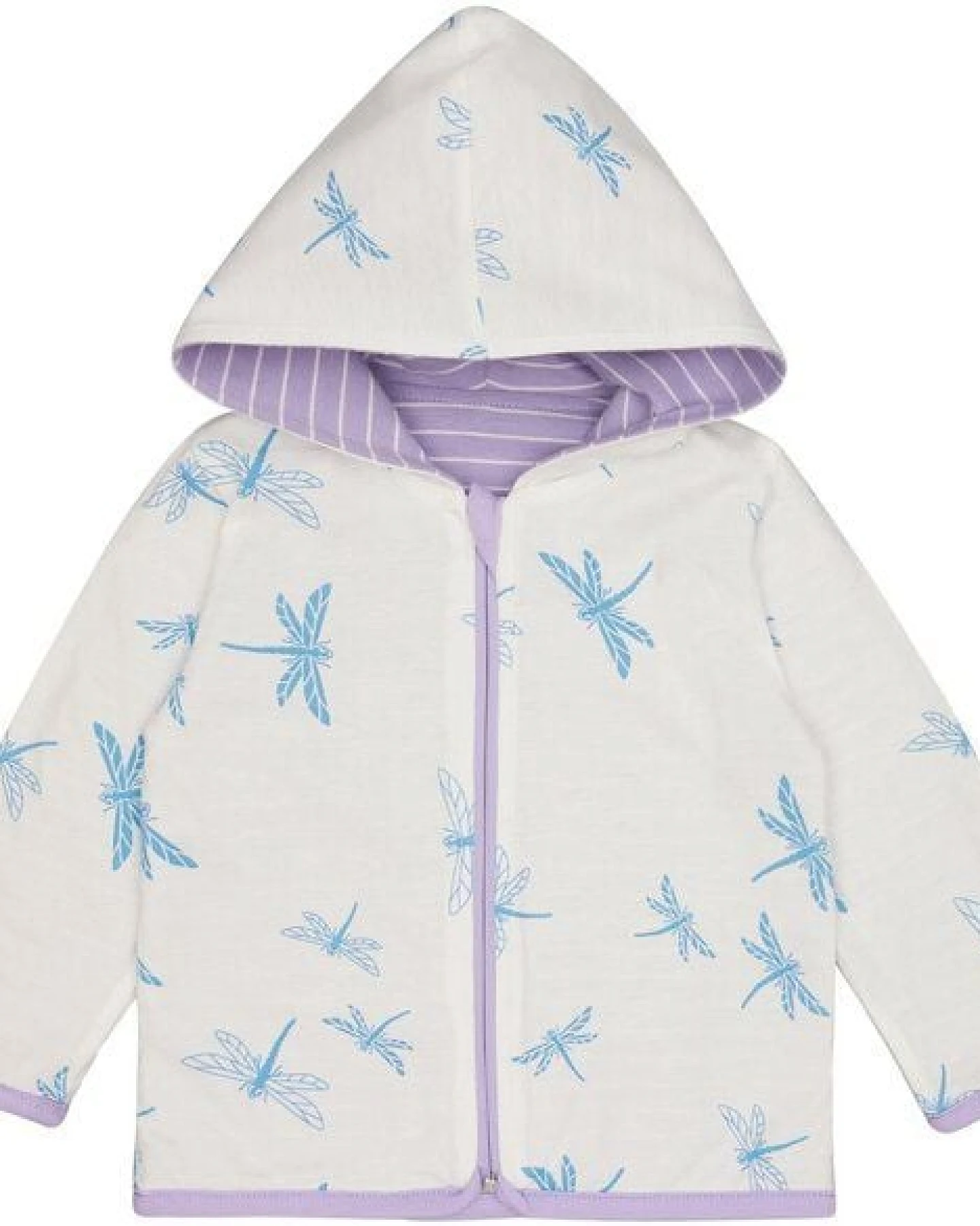 loud + proud Babys & Kinder Wendejacke mit Kapuze, GOTS-zertifiziert – Ansicht 2
