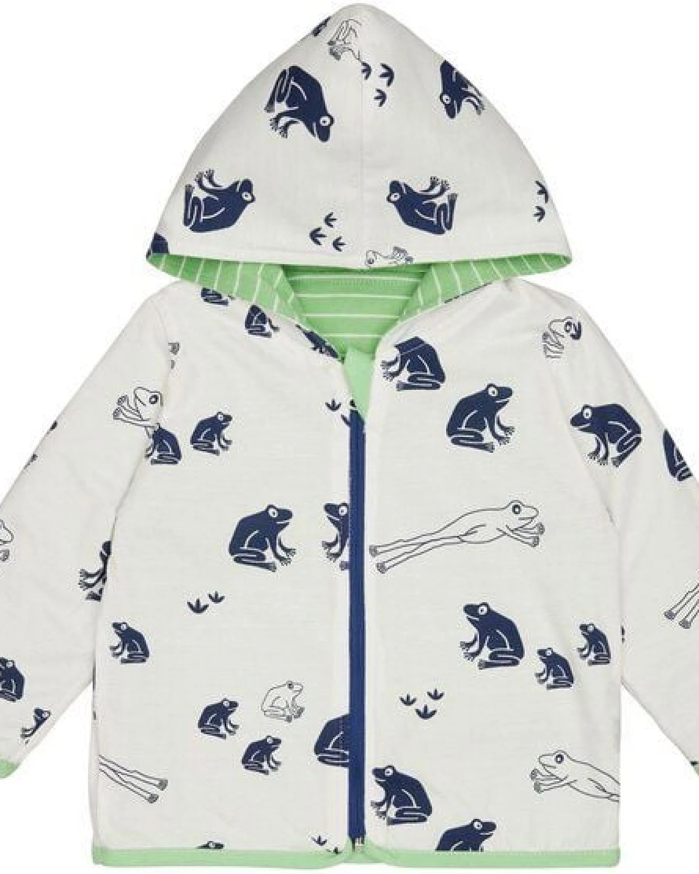 loud + proud Babys & Kinder Wendejacke mit Kapuze, GOTS-zertifiziert – Ansicht 2