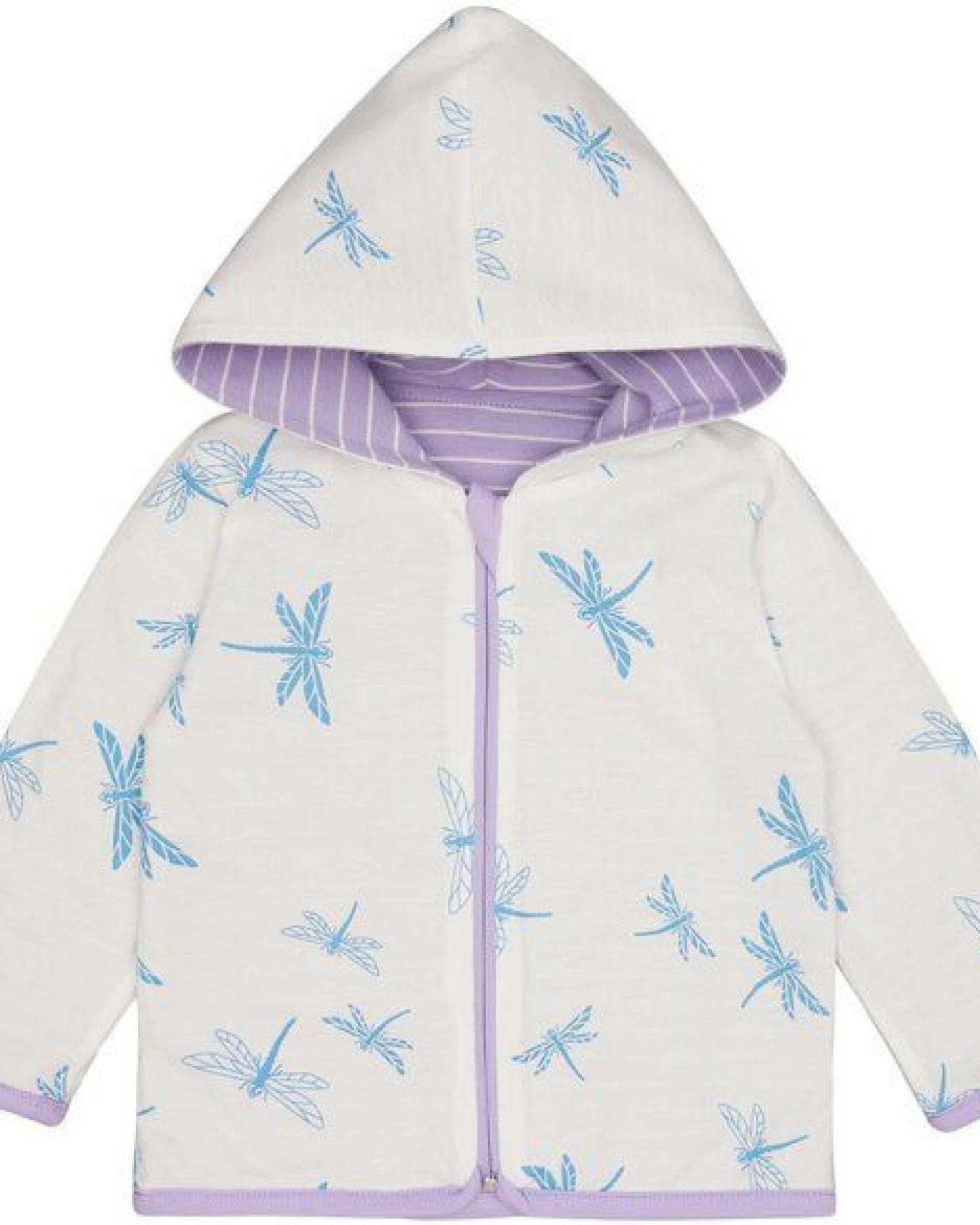 loud + proud Babys & Kinder Wendejacke mit Kapuze, GOTS-zertifiziert – Ansicht 2