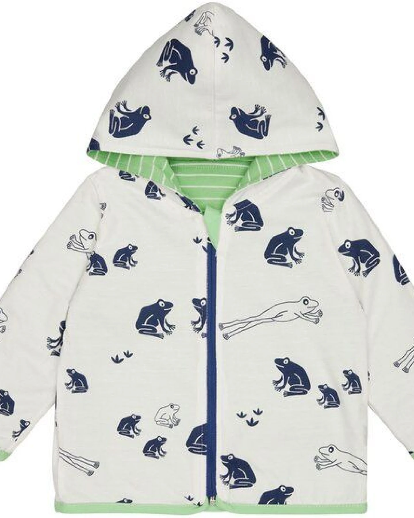 loud + proud Babys & Kinder Wendejacke mit Kapuze, GOTS-zertifiziert – Ansicht 2