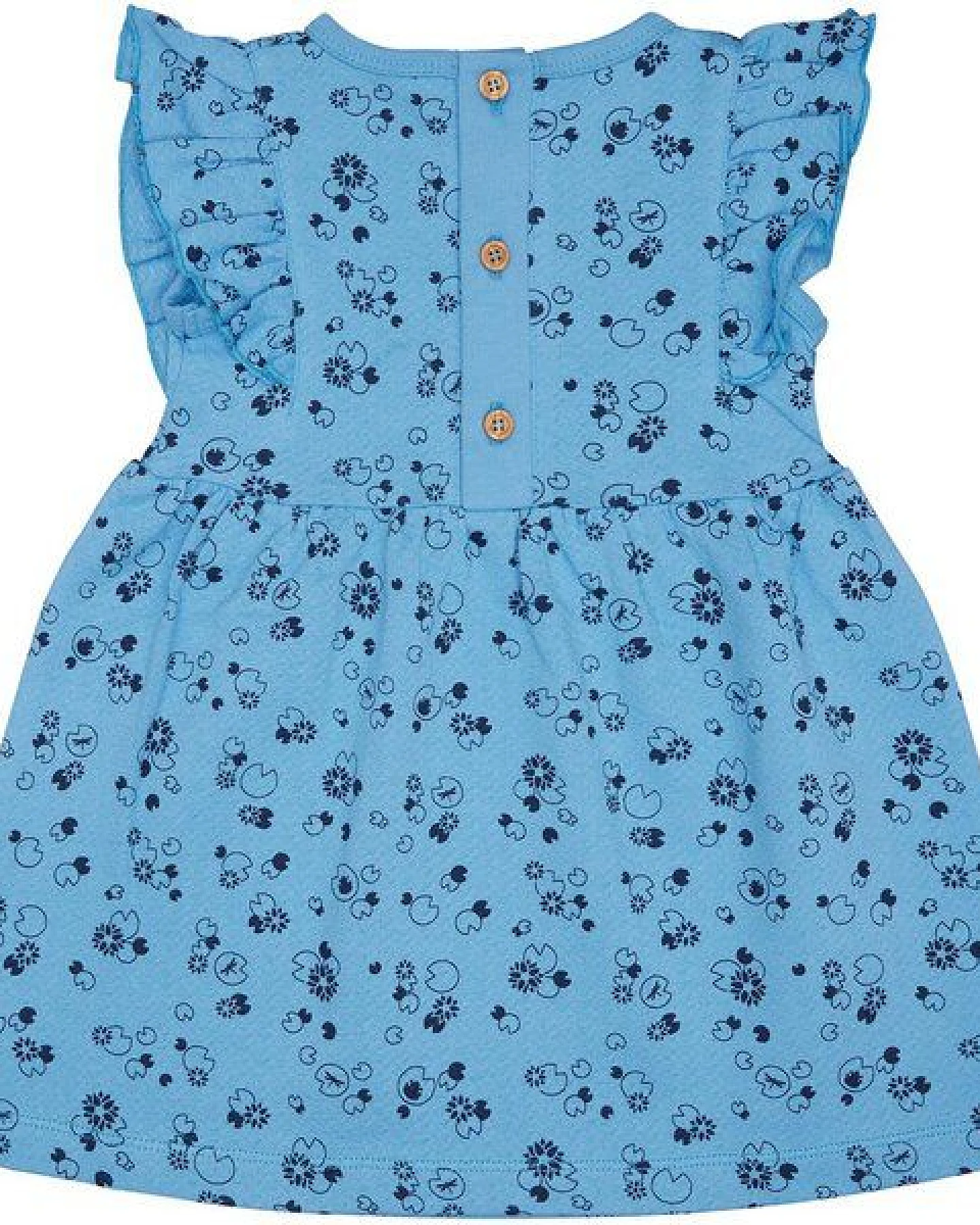 loud + proud Babys & Kinder Kleid aus Musseline Jersey mit Druck, GOTS-zertifiziert – Ansicht 2