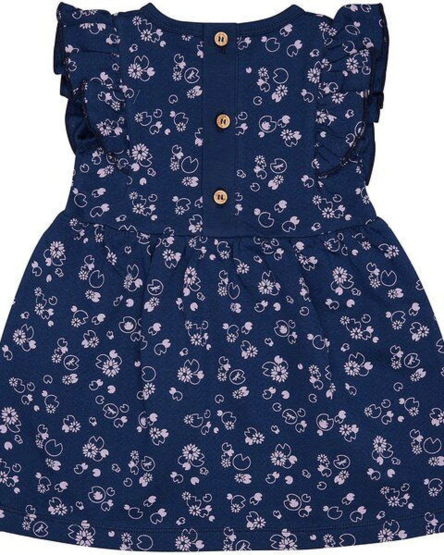 loud + proud Babys & Kinder Kleid aus Musseline Jersey mit Druck, GOTS-zertifiziert – Ansicht 2