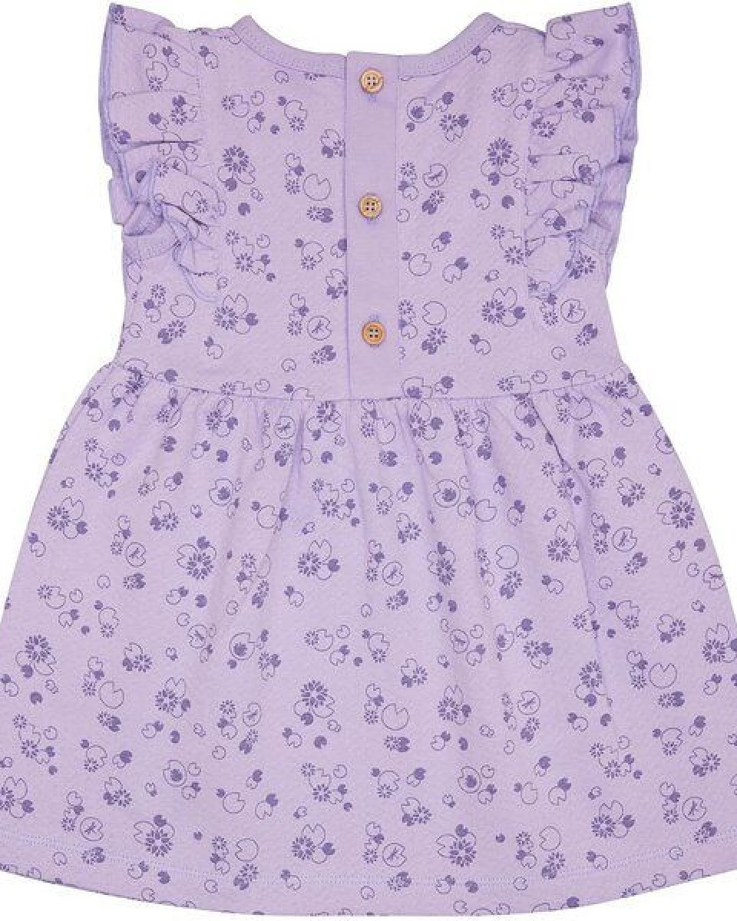 loud + proud Babys & Kinder Kleid aus Musseline Jersey mit Druck, GOTS-zertifiziert – Ansicht 2