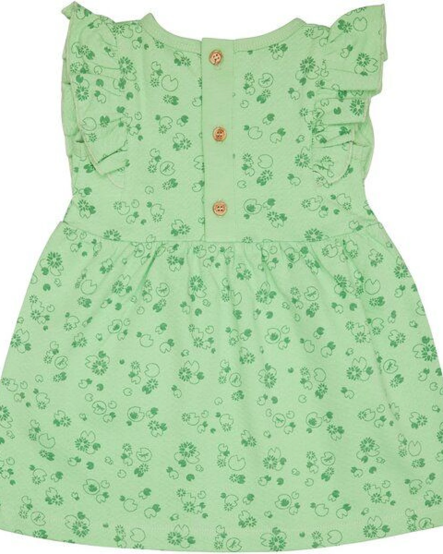 loud + proud Babys & Kinder Kleid aus Musseline Jersey mit Druck, GOTS-zertifiziert – Ansicht 2