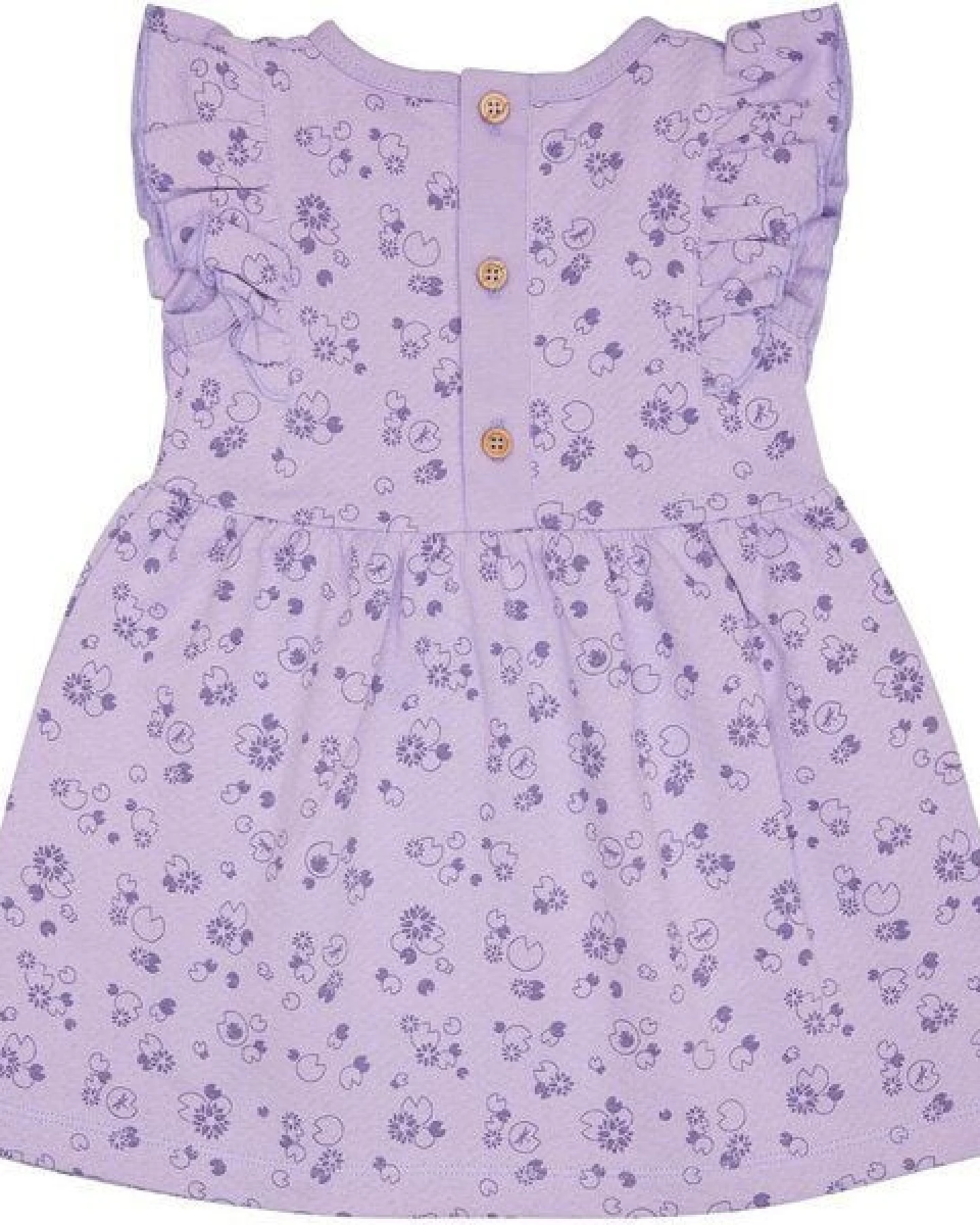 loud + proud Babys & Kinder Kleid aus Musseline Jersey mit Druck, GOTS-zertifiziert – Ansicht 2