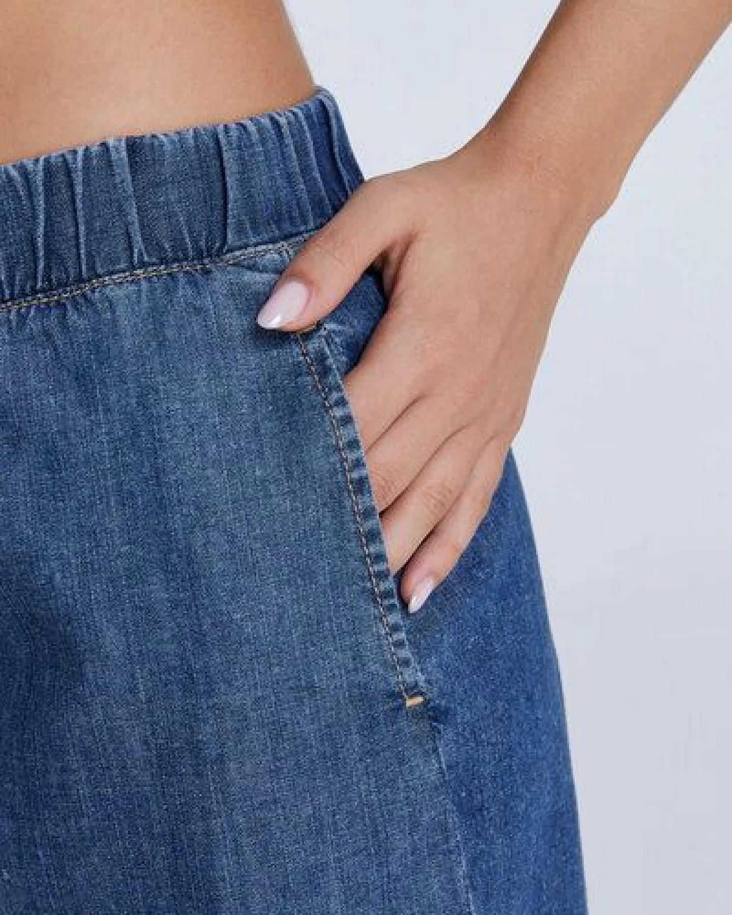 Evermind Jeansshorts - WA3022 – Ansicht 3