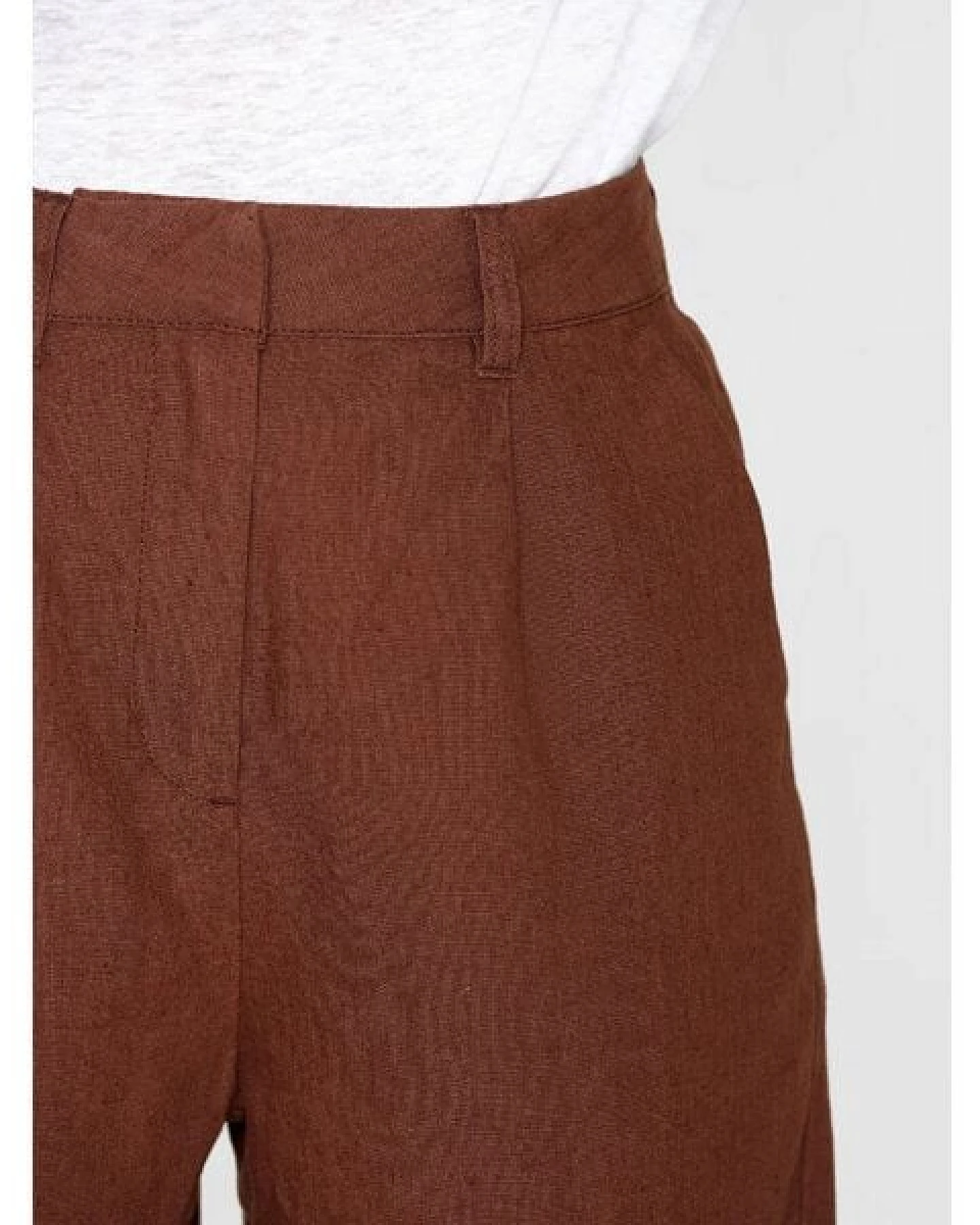 KnowledgeCotton Apparel High-Waist Shorts POSEY aus Bio-Leinen – Ansicht 4