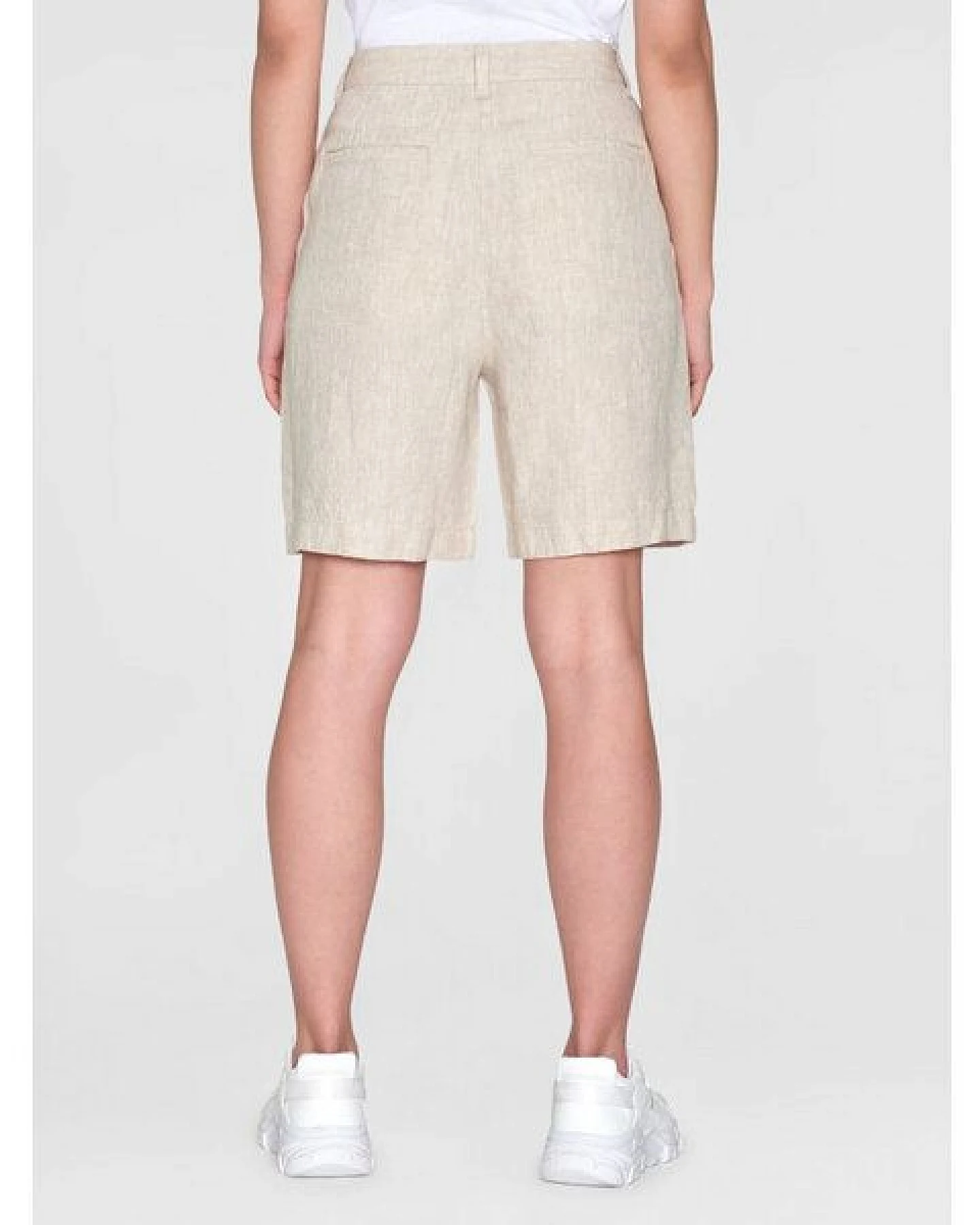 KnowledgeCotton Apparel High-Waist Shorts POSEY aus Bio-Leinen – Ansicht 2