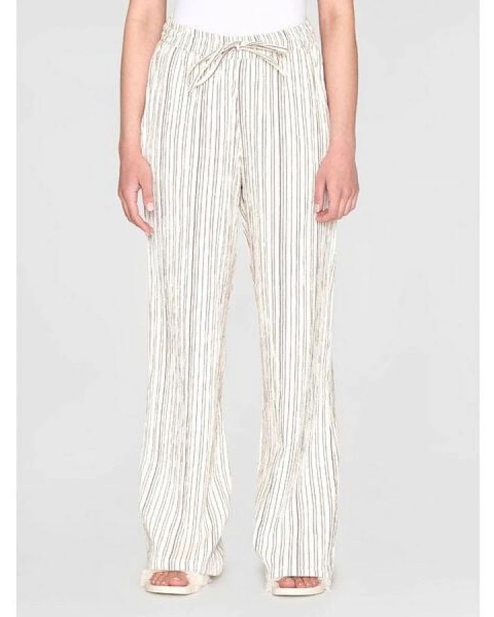 KnowledgeCotton Apparel Lange Hose STRIPED POSEY aus Bio-Baumwolle
