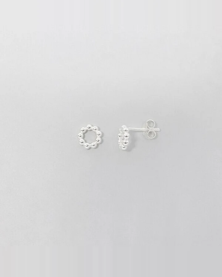 fejn jewelry Ohrstecker 'ball circle' im Kugelkreis Design