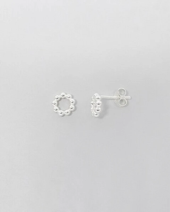 fejn jewelry Ohrstecker 'ball circle' im Kugelkreis Design