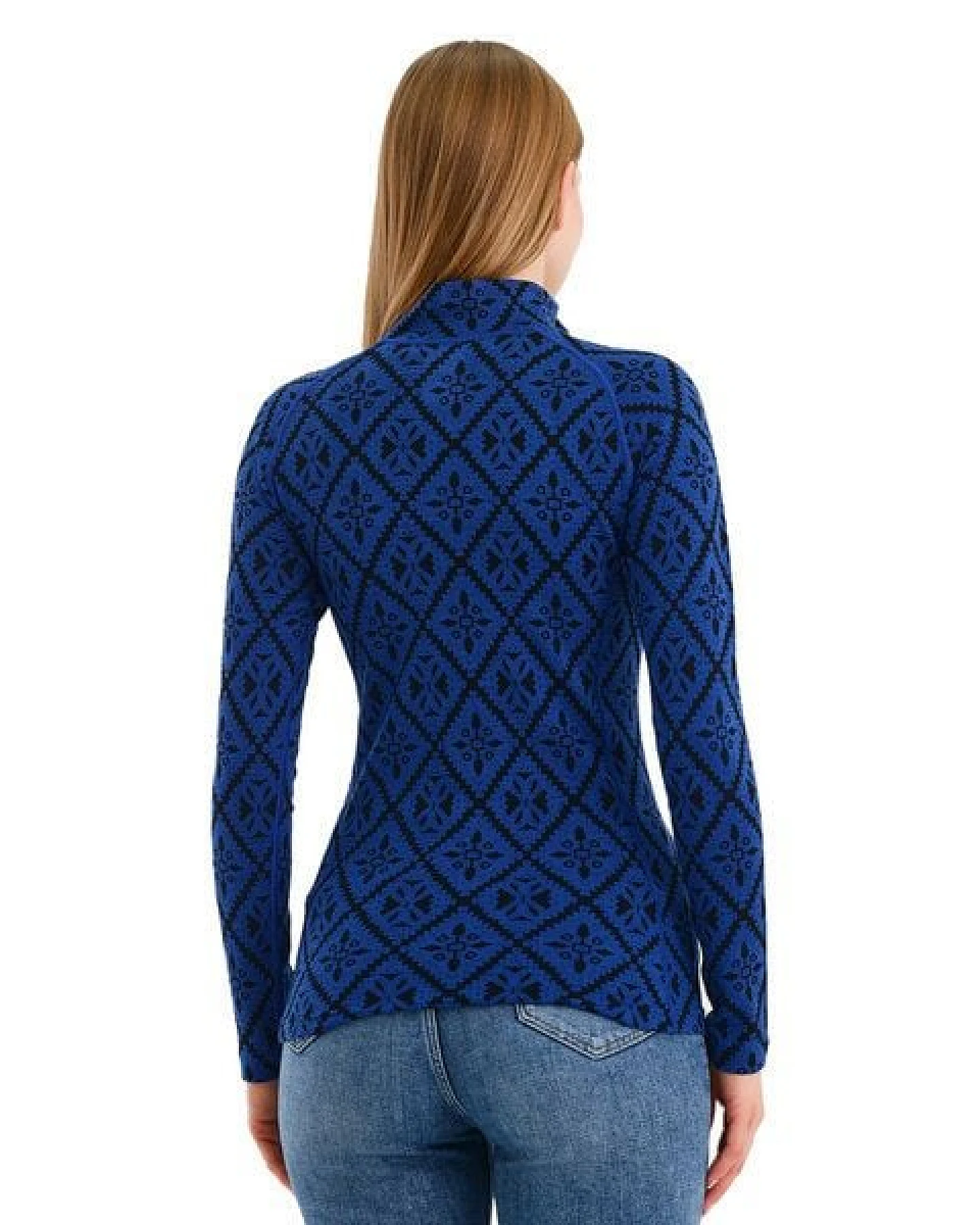 Woolona Langarmshirt - VENUS - 100% Merinowolle (Zip) – Ansicht 2