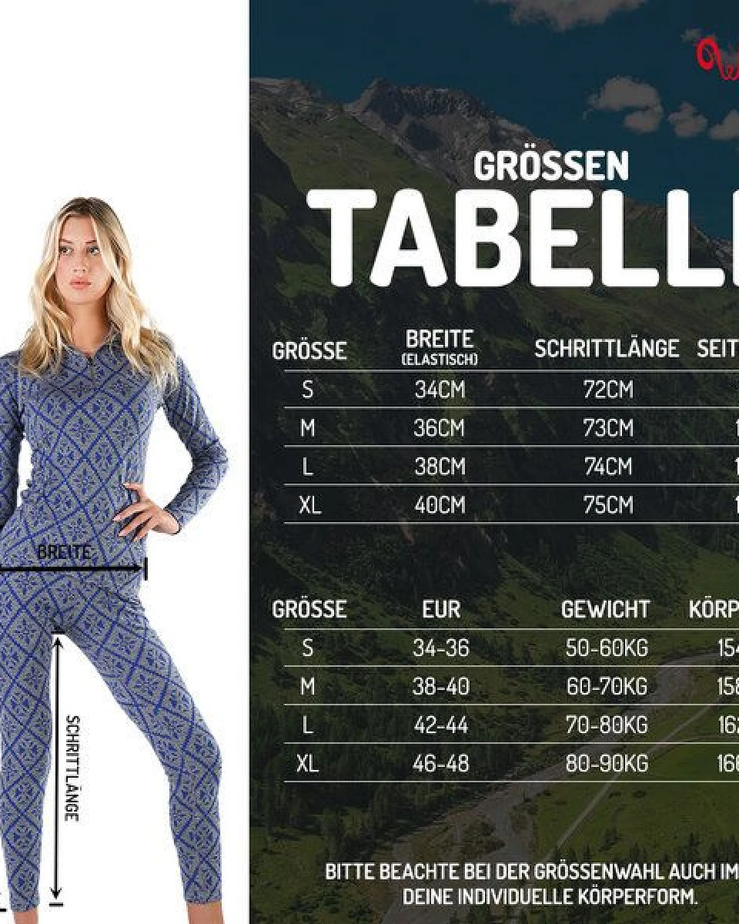 Woolona Leggings - VENUS - 100% Merinowolle – Ansicht 3