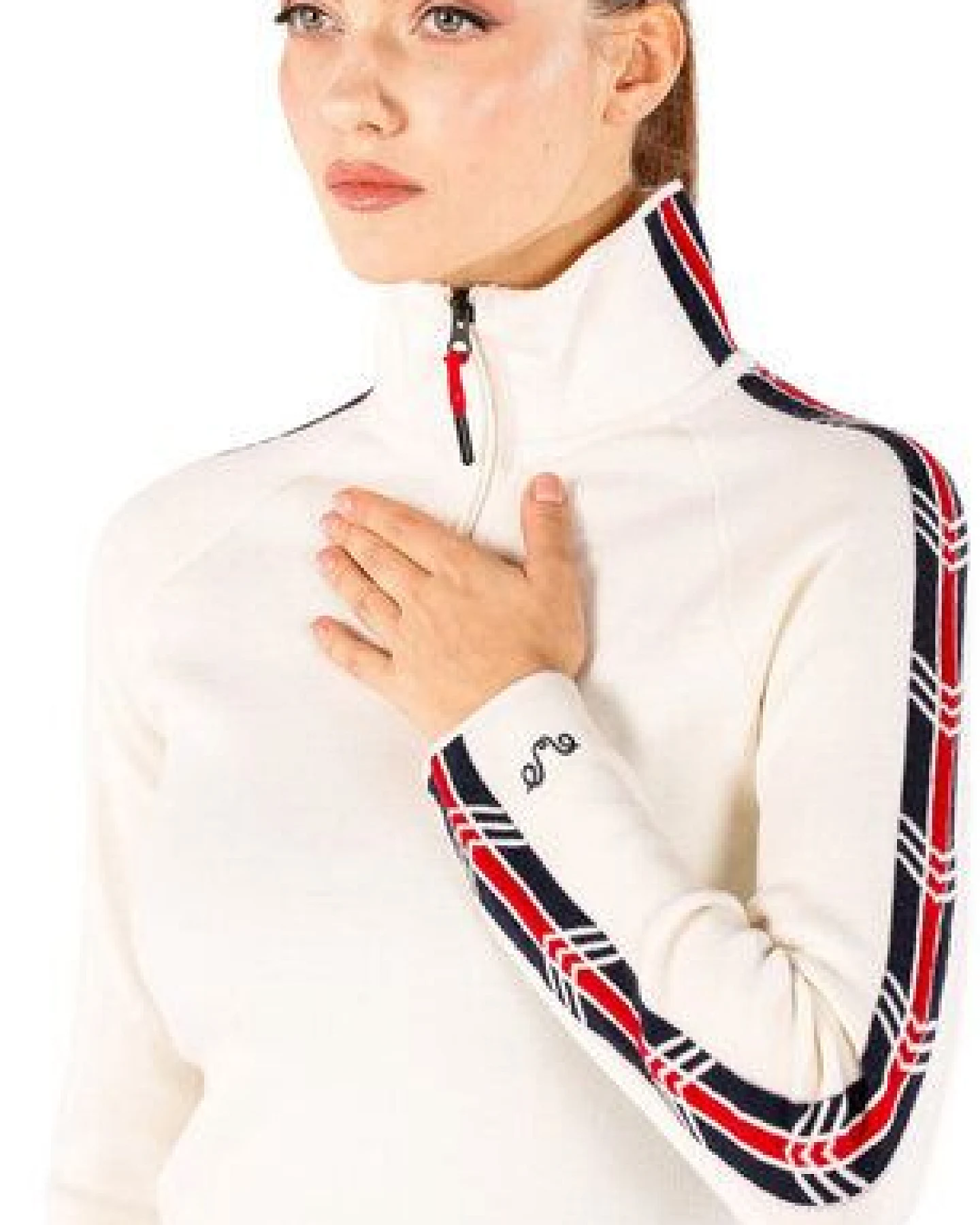 Woolona Merino Pullover Damen - ASYA - 100% Merinowolle 1/4 (Zip) – Ansicht 2