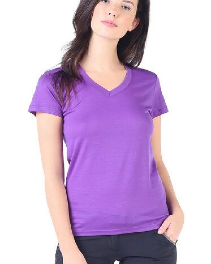 Woolona V-Shirt - CALIMA - 100% Merinowolle